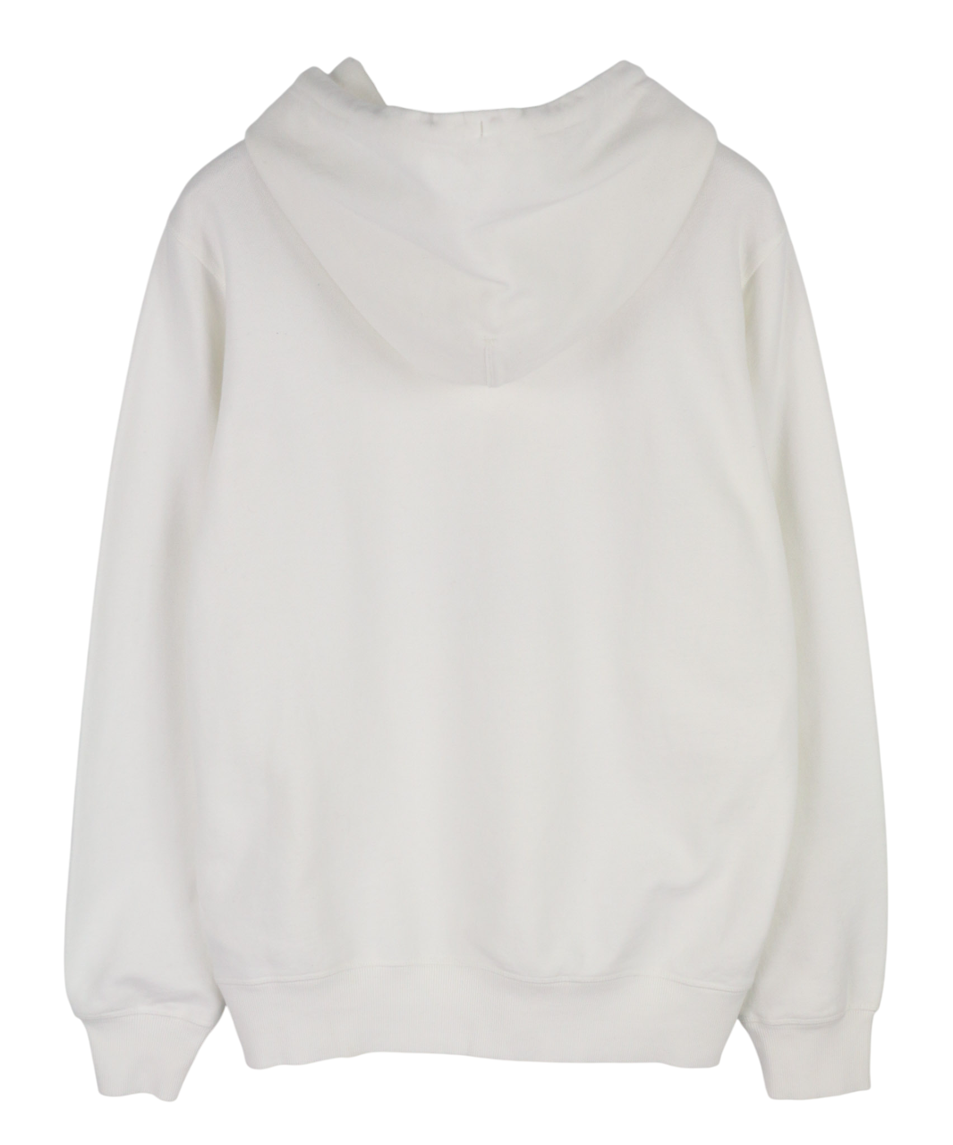 DIESEL D4D-21 Men Hoodie M White Cotton Pullover Kangaroo Pocket Hooded RRP€175