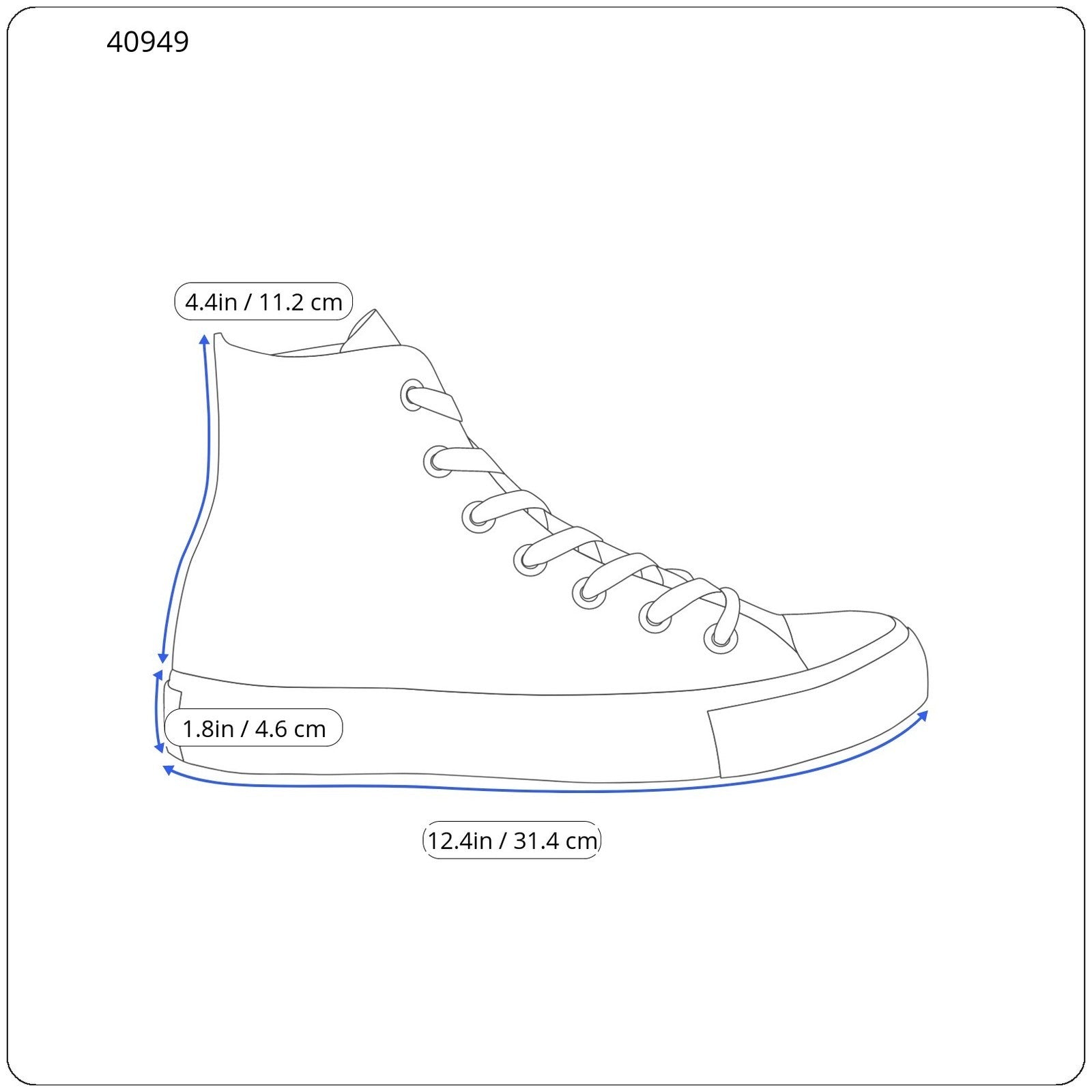 DIESEL S-Principia Mid Men Sneakers EU45 High Top Lace Denim Almond Toe RRP€160