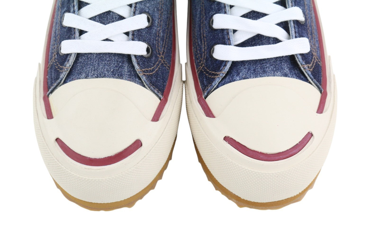 DIESEL S-Principia Mid Men Sneakers EU45 High Top Lace Denim Almond Toe RRP€160