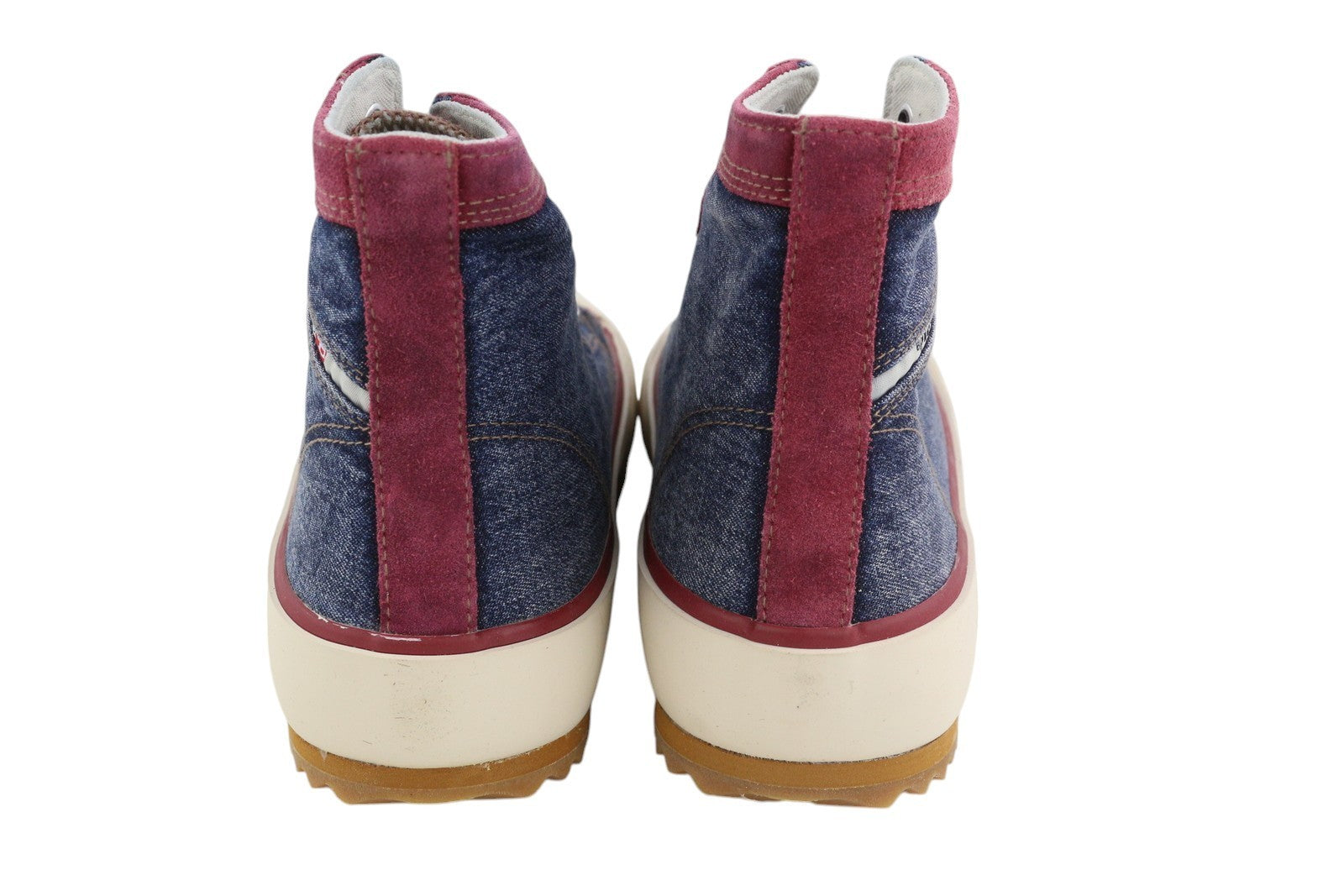 DIESEL S-Principia Mid Men Sneakers EU45 High Top Lace Denim Almond Toe RRP€160