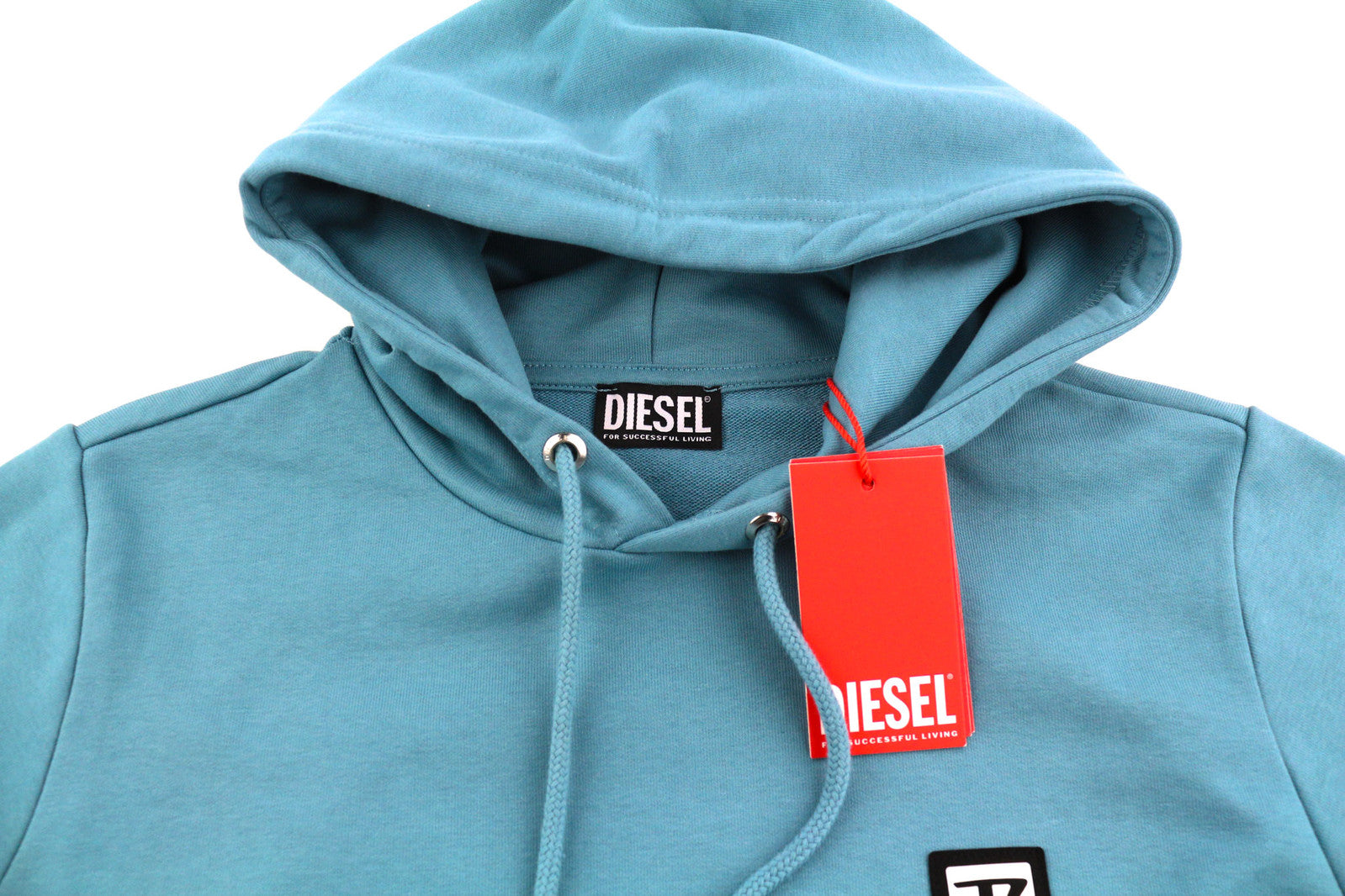 DIESEL S-Girk-Hood-K21 Men Hoodie S Blue Pullover Oversized Kangaroo RRP€110