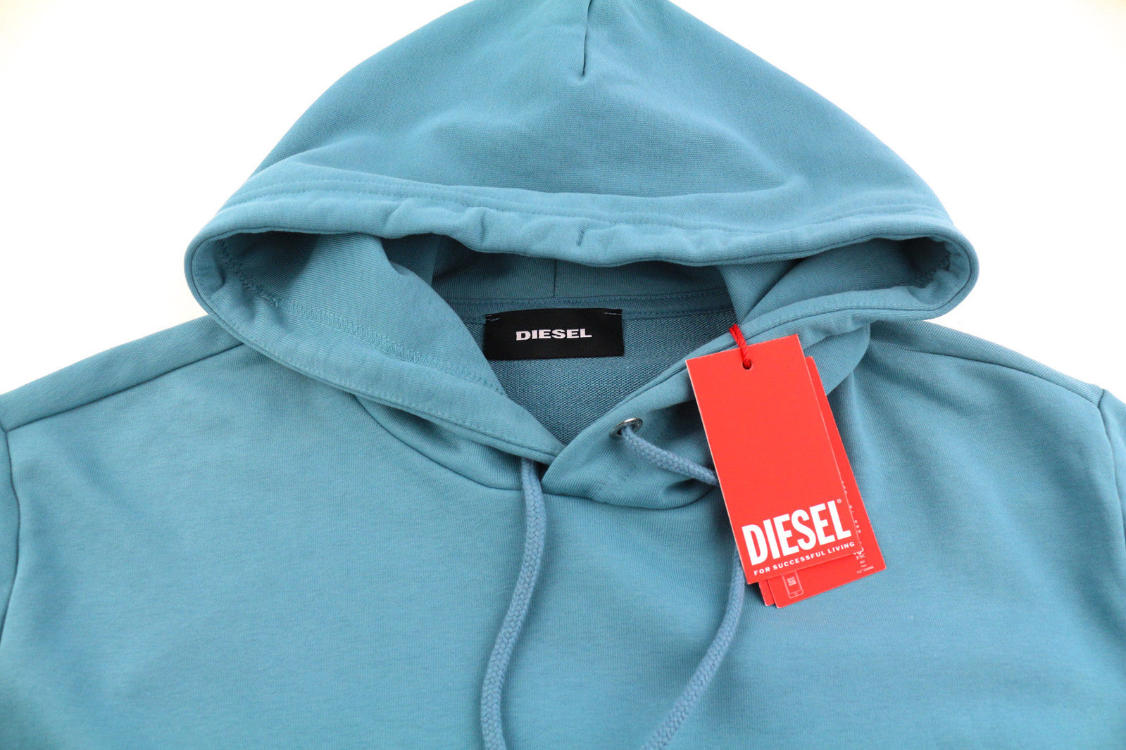 DIESEL S-Girk-Hood-K21 Men Hoodie 2XL Blue Pullover Oversized Kangaroo RRP€110