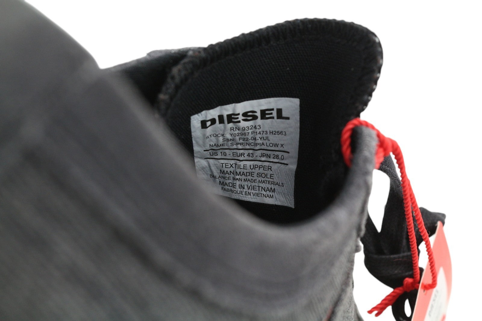 DIESEL S-Principia Low X Men Sneakers EU43 Unisex Low Top Laced Almond RRP€185