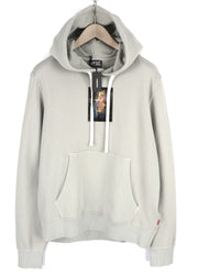 DIESEL S-Ginn-Hood-E2 Men Hoodie L Grey Pullover Kangaroo Oversized RRP€195