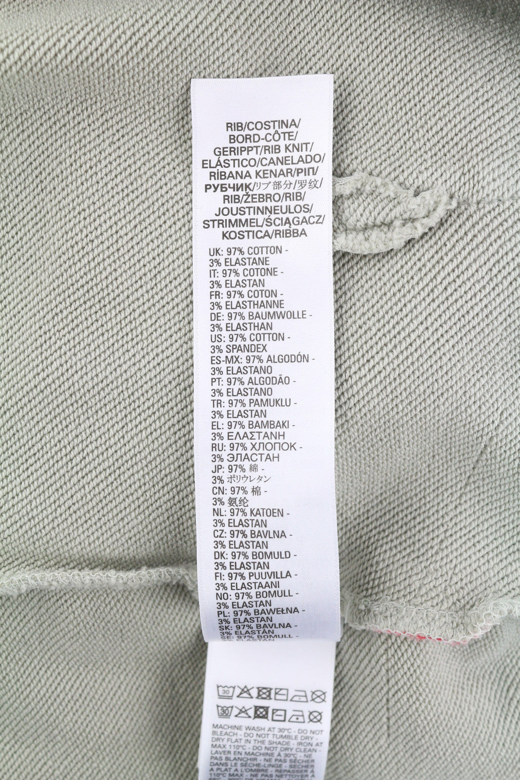 DIESEL S-Ginn-Hood-E2 Men Hoodie L Grey Pullover Kangaroo Oversized RRP€195