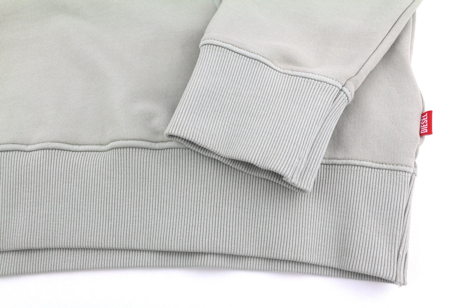 DIESEL S-Ginn-Hood-E2 Men Hoodie L Grey Pullover Kangaroo Oversized RRP€195