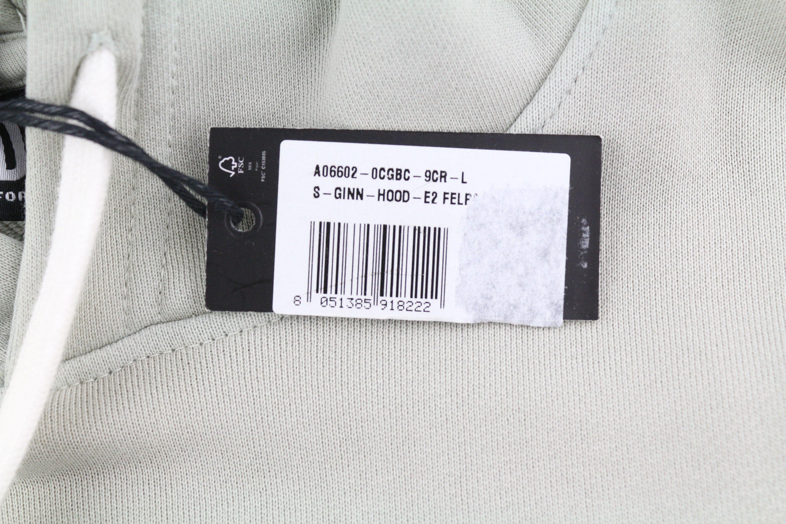 DIESEL S-Ginn-Hood-E2 Men Hoodie L Grey Pullover Kangaroo Oversized RRP€195