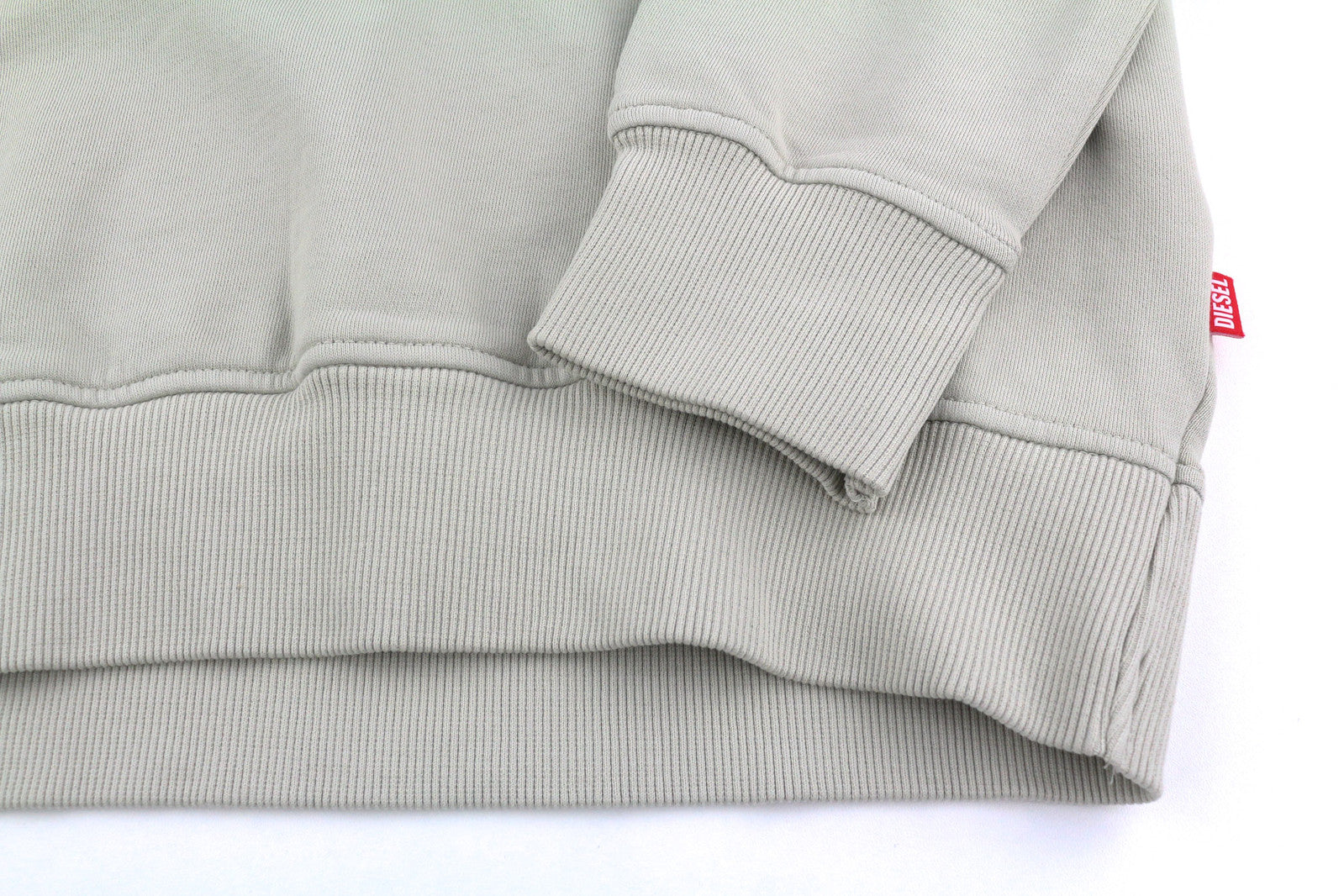 DIESEL S-Ginn-Hood-E2 Men Hoodie M Grey Pullover Kangaroo Oversized RRP€195