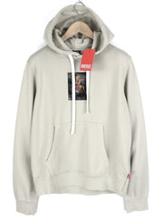 DIESEL S-Ginn-Hood-E2 Men Hoodie L Grey Pullover Kangaroo Oversized RRP€195