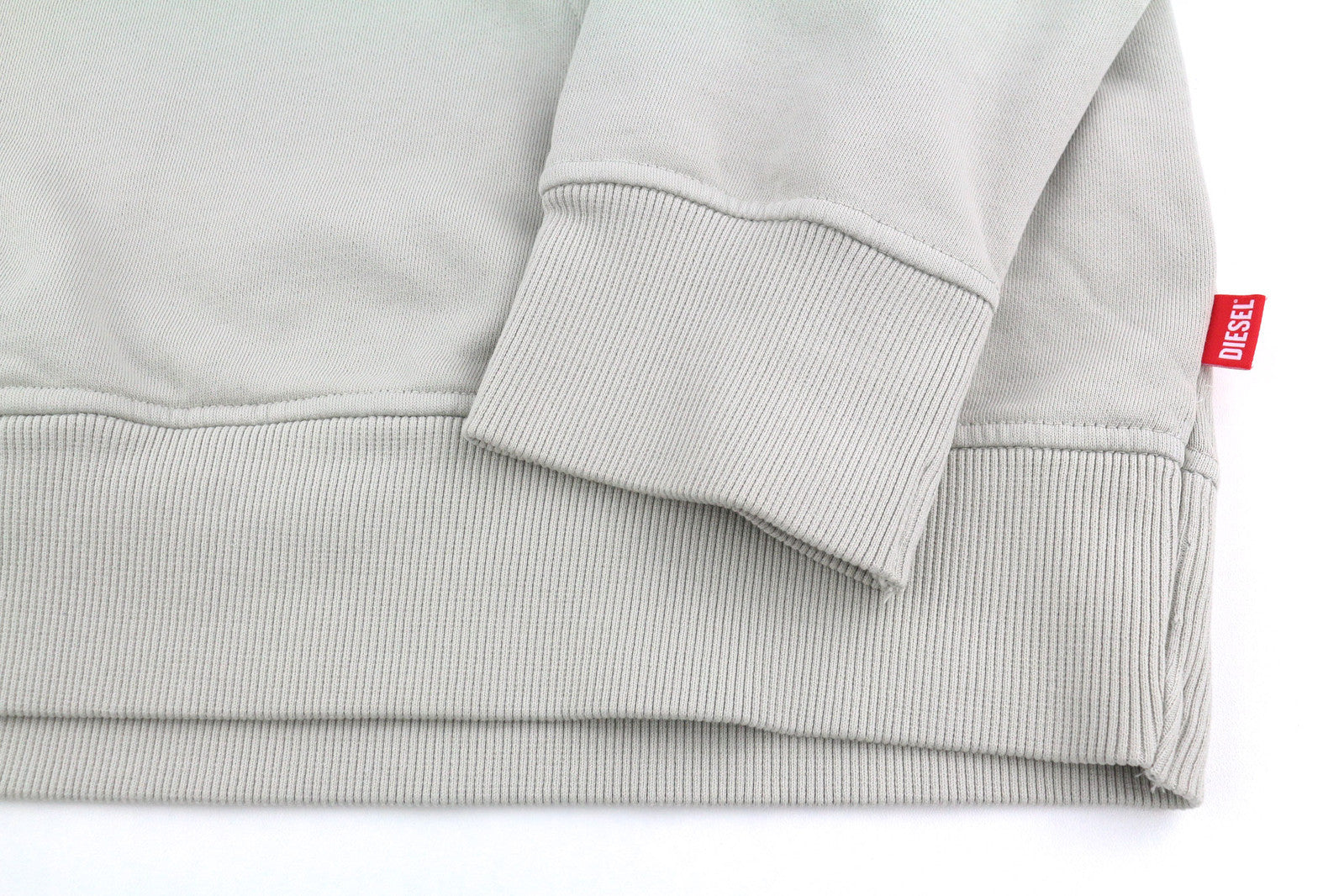 DIESEL S-Ginn-Hood-E2 Men Hoodie L Grey Pullover Kangaroo Oversized RRP€195