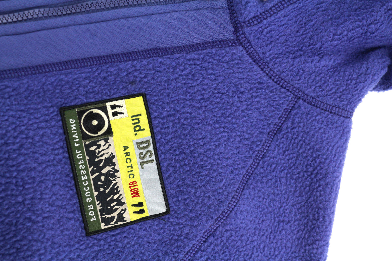 DIESEL S-Rummes-Zip-Rev Men Hoodie L Blue RRP€250 Fleece Pockets Oversized