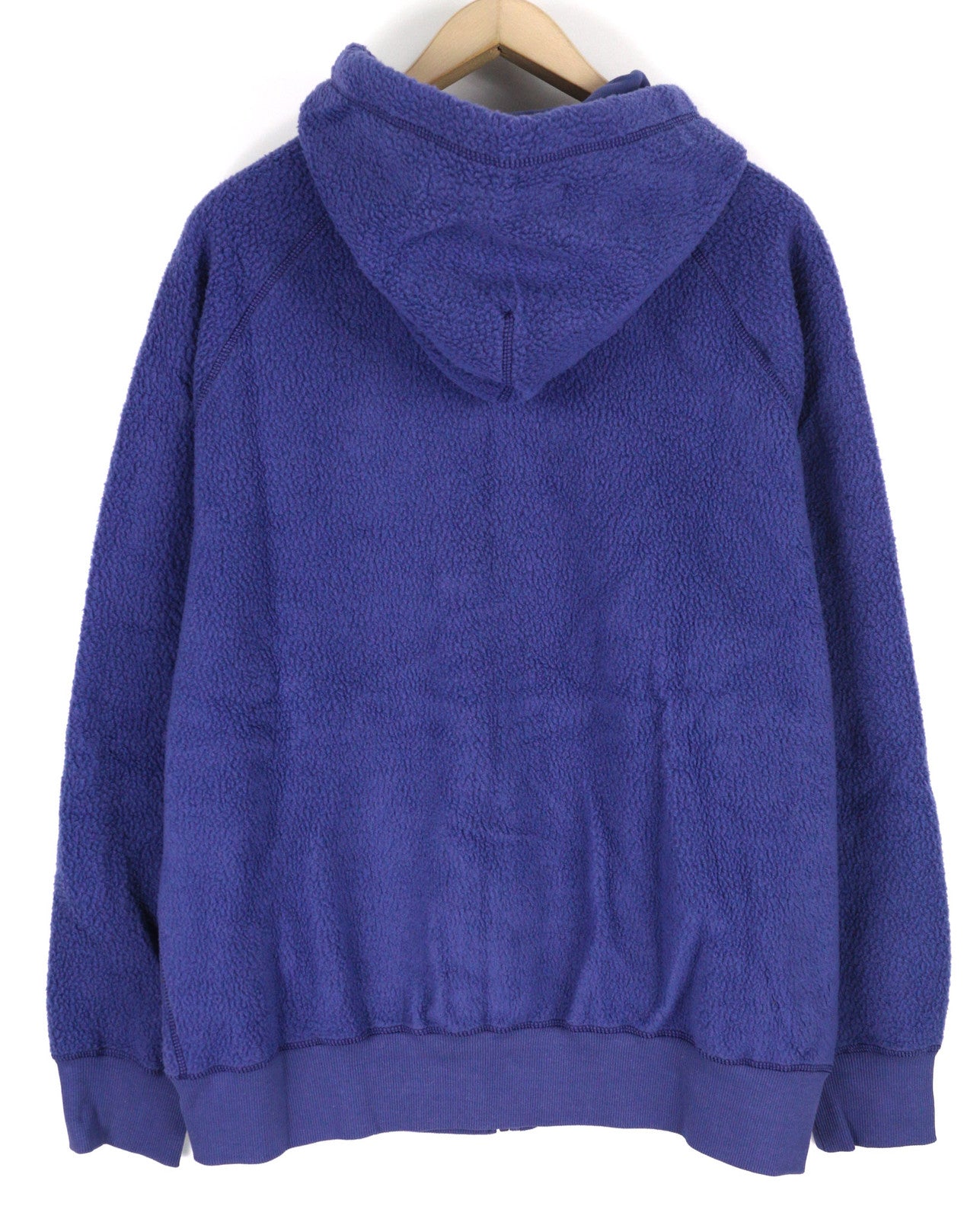 DIESEL S-Rummes-Zip-Rev Men Hoodie L Blue RRP€250 Fleece Pockets Oversized