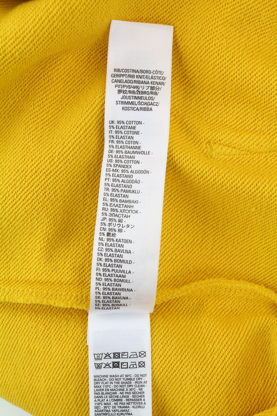 DIESEL S-Girk-Hood-Cuty Men Hoodie S Yellow Pullover Kangaroo RRP€140 Oversized