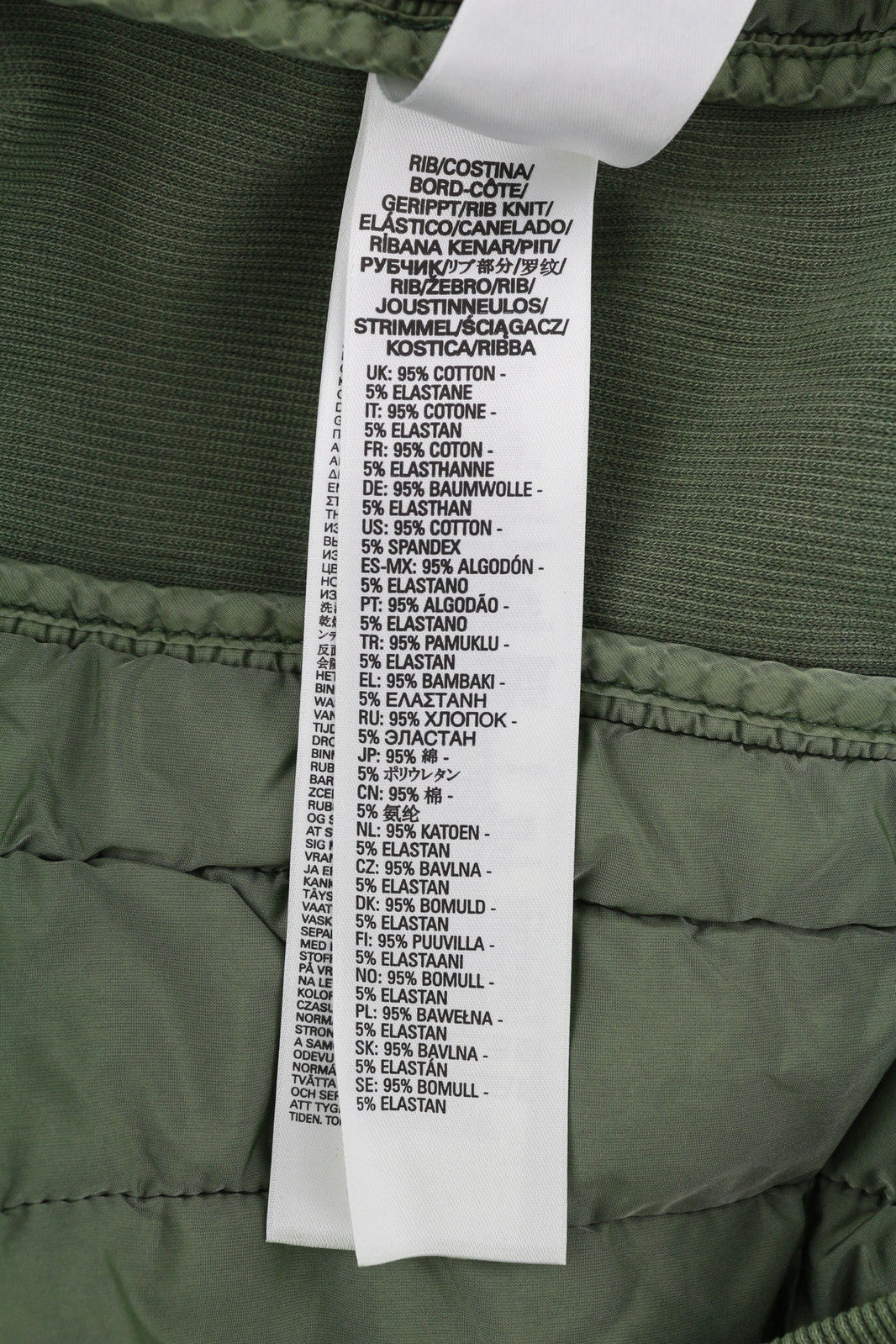 DIESEL S-Holty Men Sweatshirt L Green Pullover Padded Quilted Crew Neck RRP225