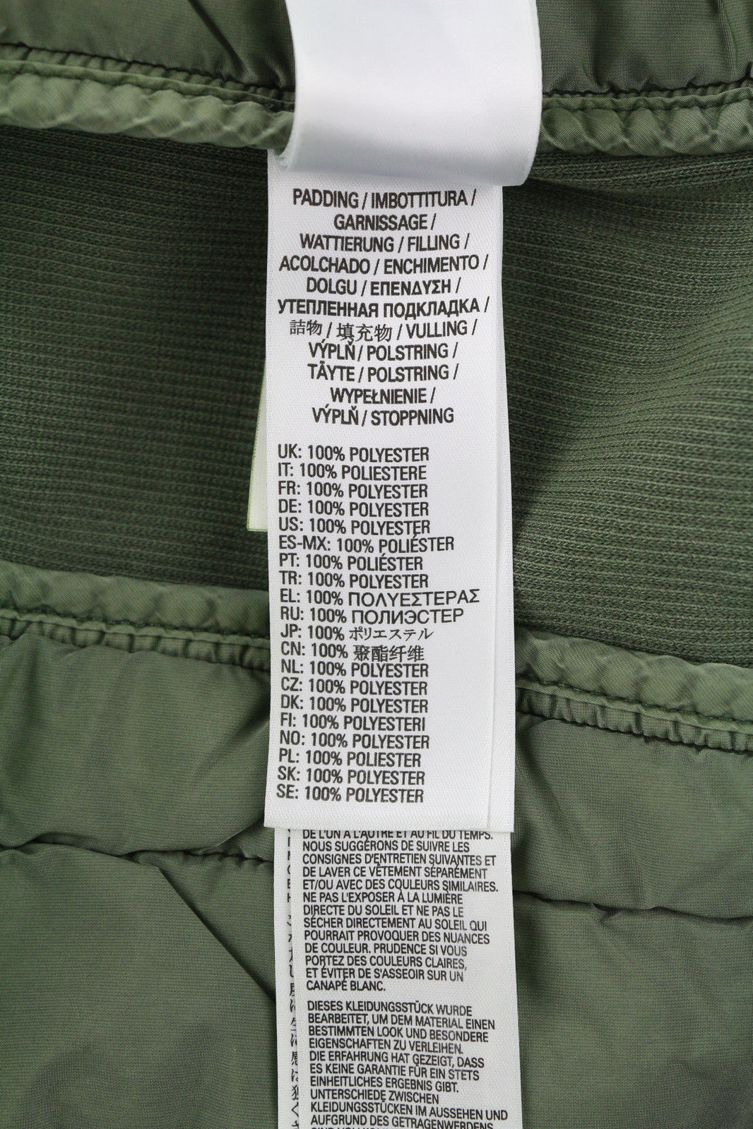 DIESEL S-Holty Men Sweatshirt L Green Pullover Padded Quilted Crew Neck RRP225