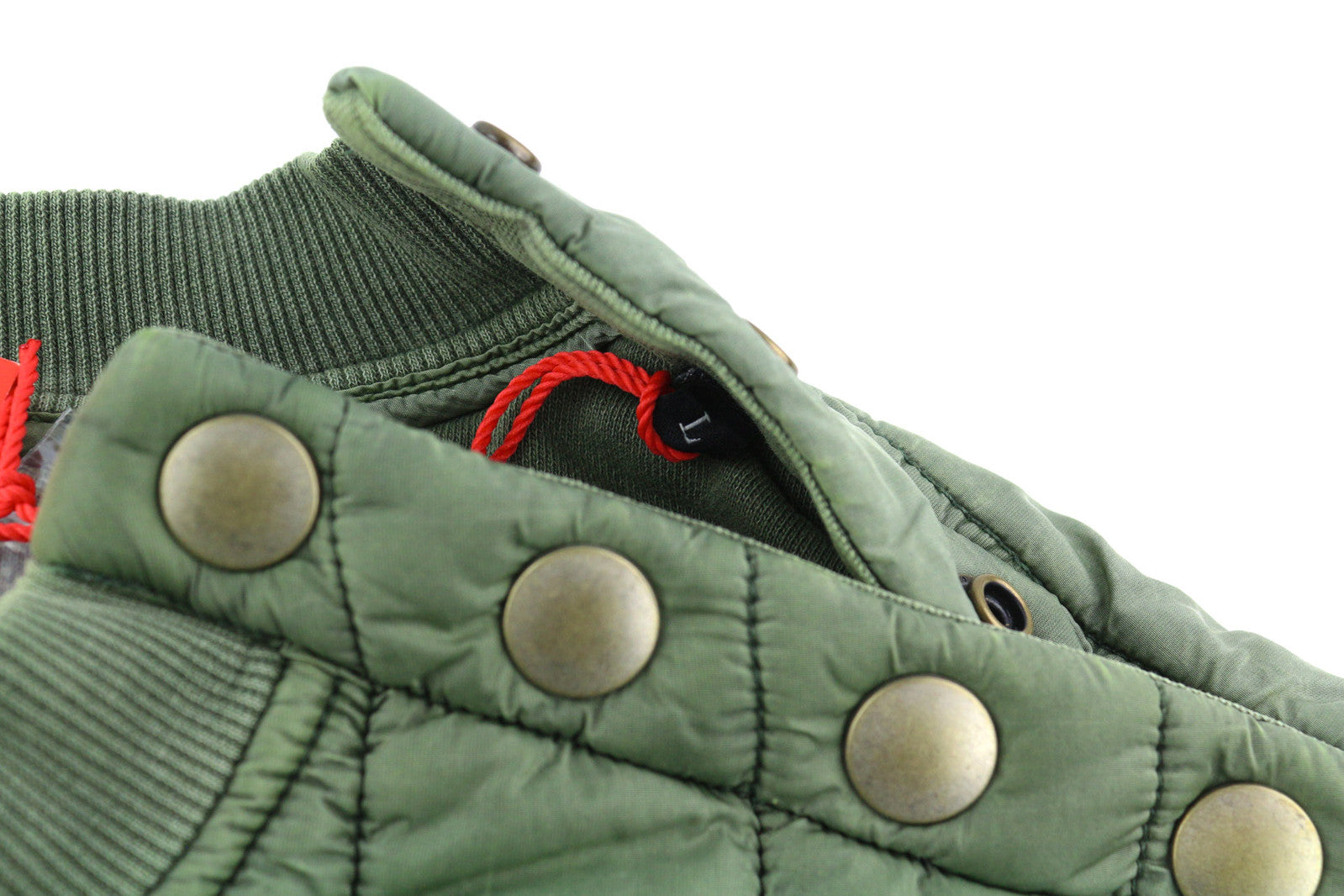 DIESEL S-Holty Men Sweatshirt L Green Pullover Insulated Quilted RRP€225