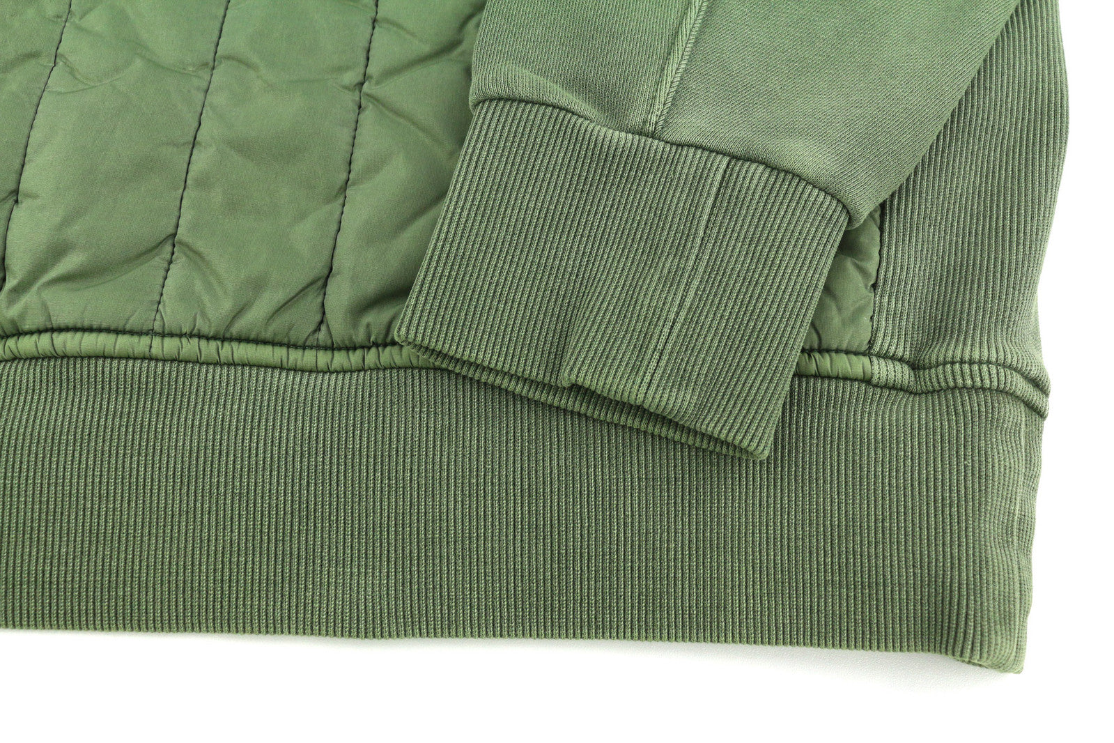 DIESEL S-Holty Men Sweatshirt L Green Pullover Padded Quilted RRP€225