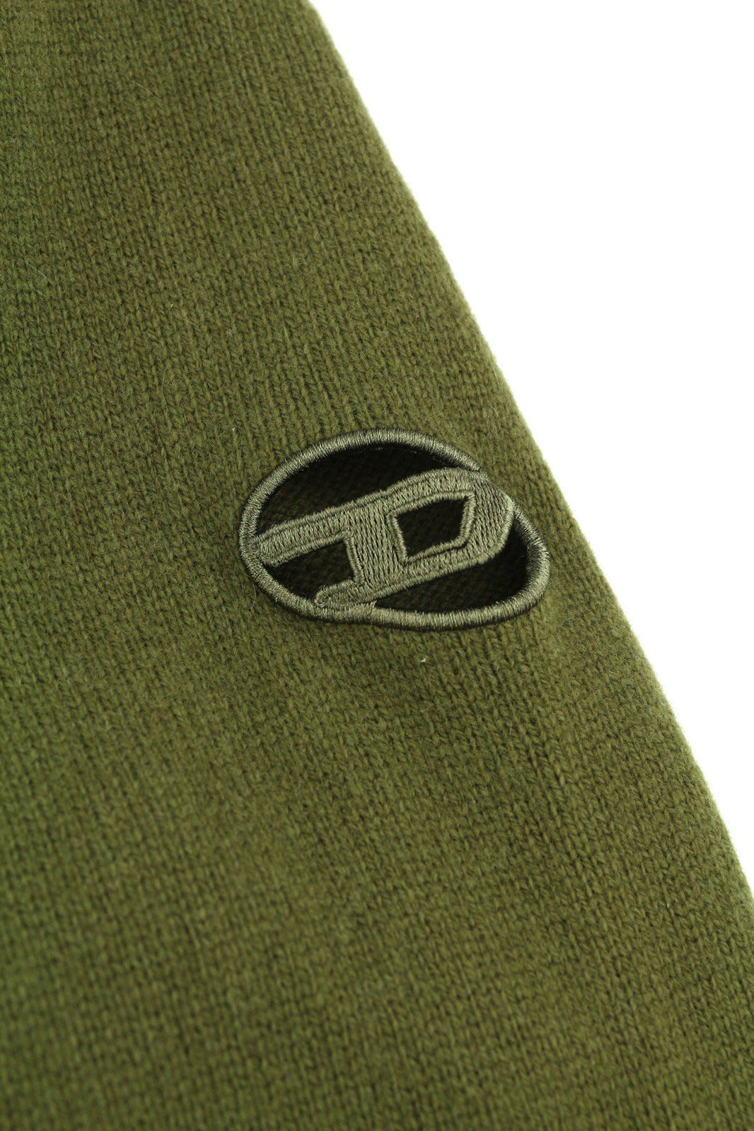 DIESEL K-Olby Men Jumper M Pullover Wool Cashmere Knit Crew Neck Green RRP325