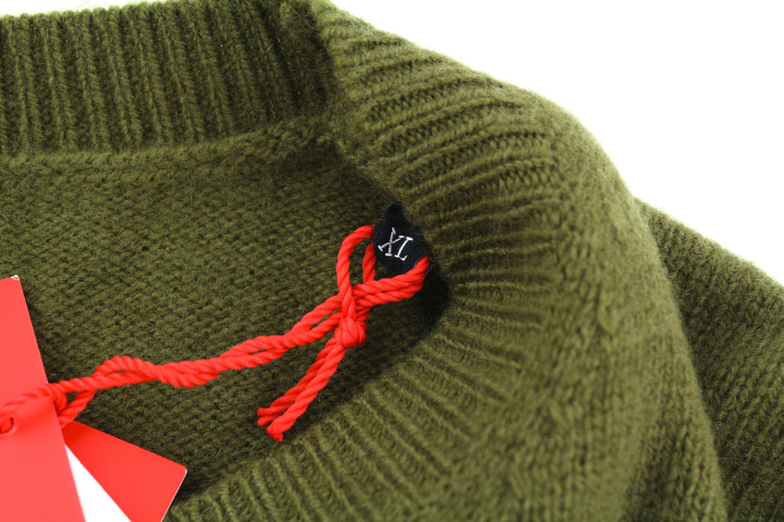 DIESEL K-Olby Men Jumper XL Pullover Wool Cashmere Knitted Green RRP325