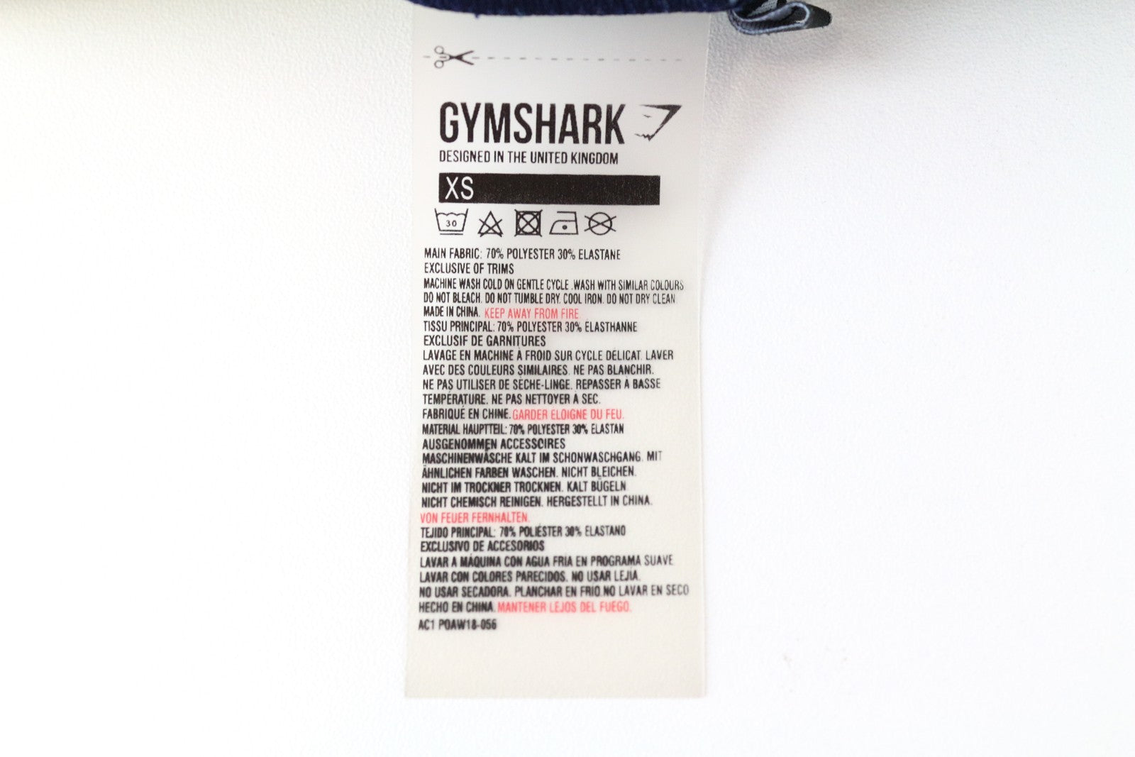 GYMSHARK Purple/Yellow Women's XS Leggings Stretch Pocketed Gymwear