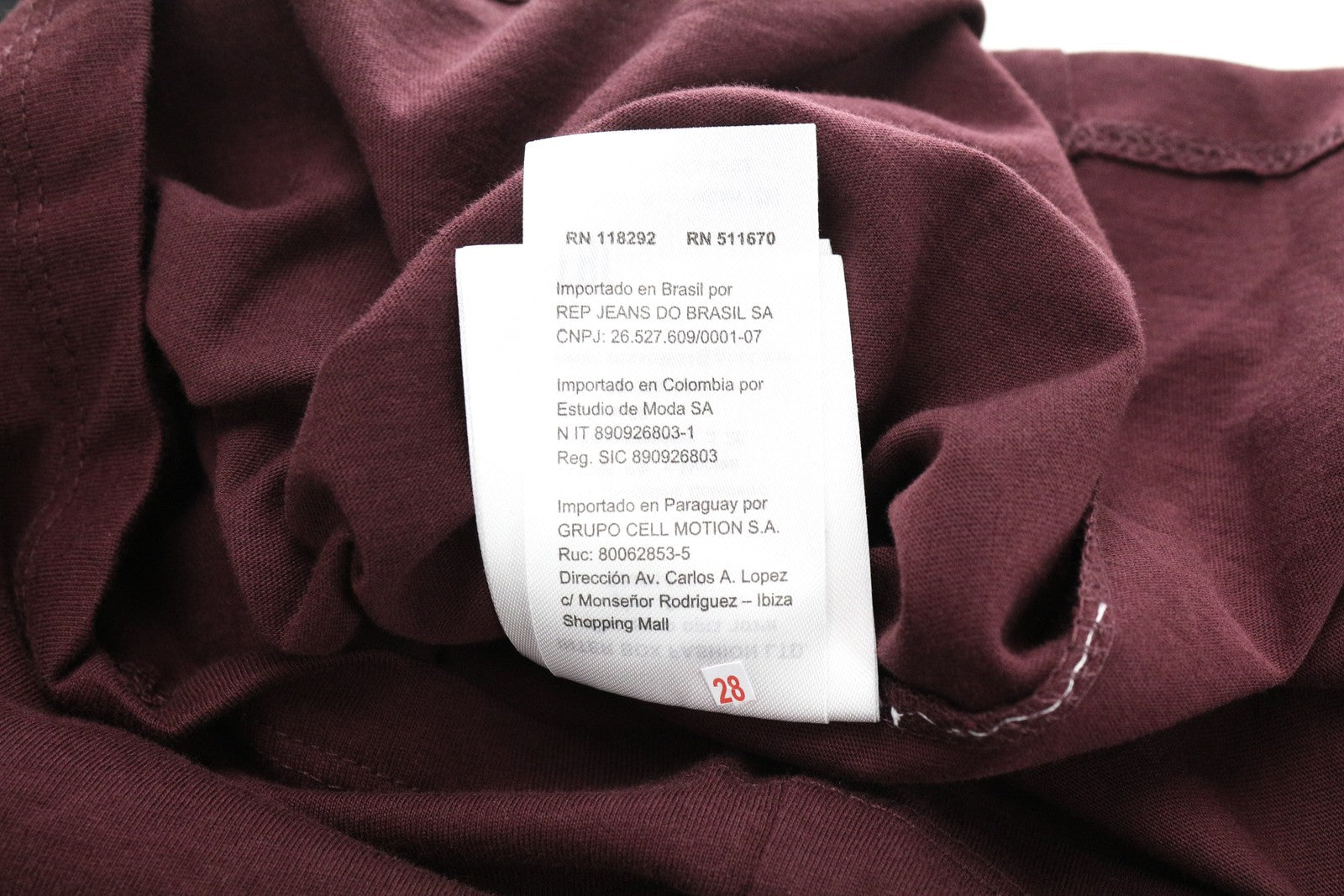 REPLAY Red S T-Shirt Cotton Summer Round Neck Printed Men's Short Sleeve