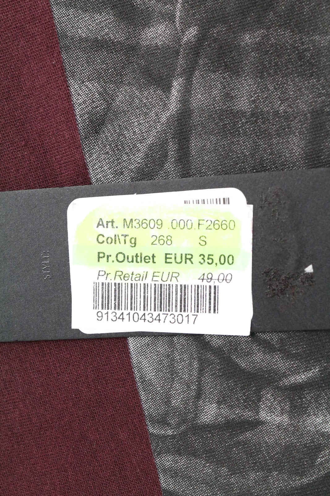 REPLAY Red S T-Shirt Cotton Summer Round Neck Printed Men's Short Sleeve