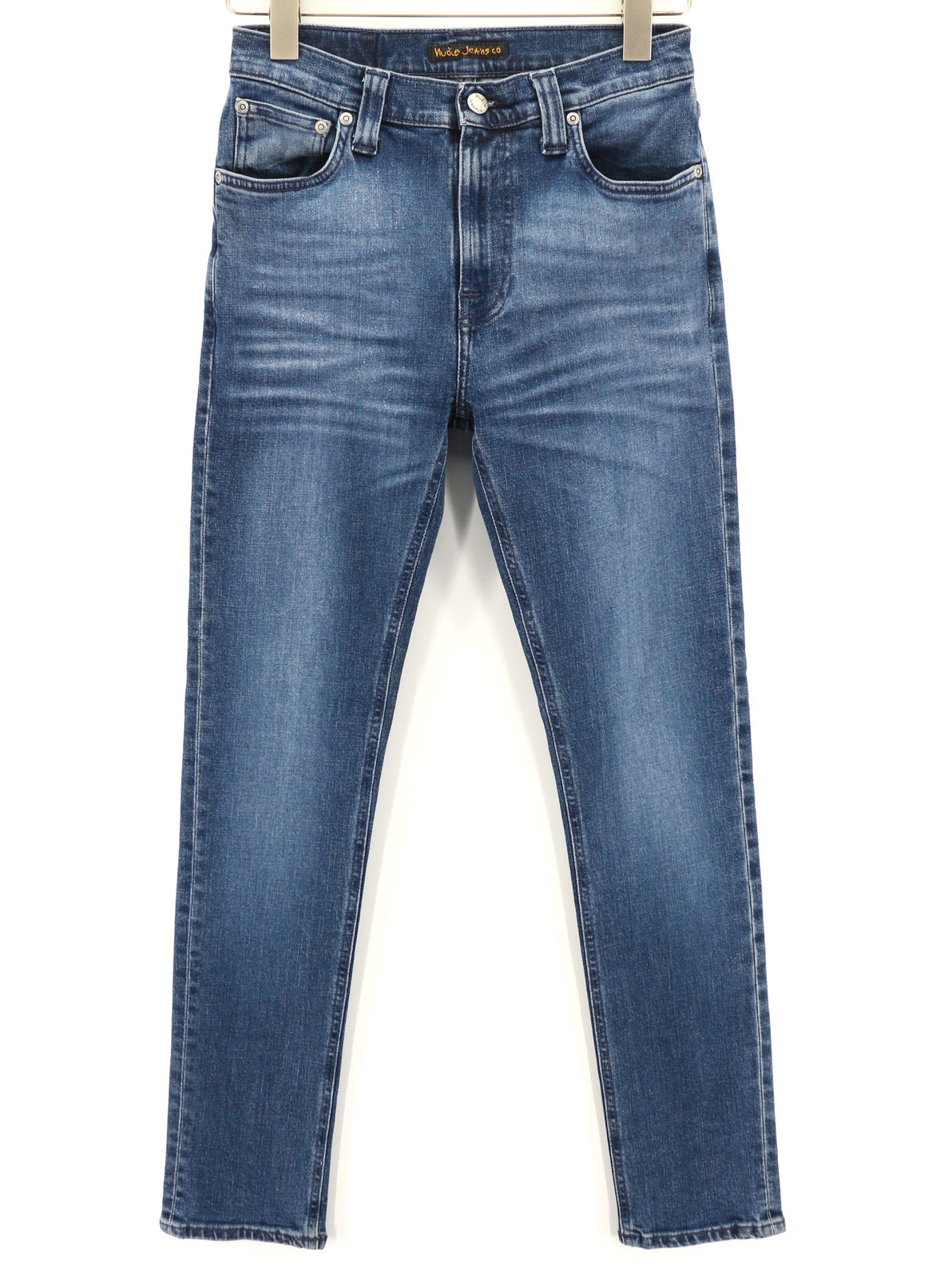 NUDIE JEANS High Kai Men Jeans W28/L30 Slim Blue Cotton Stretch Washed