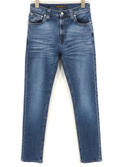 NUDIE JEANS High Kai Men Jeans W28/L30 Slim Blue Cotton Stretch Washed