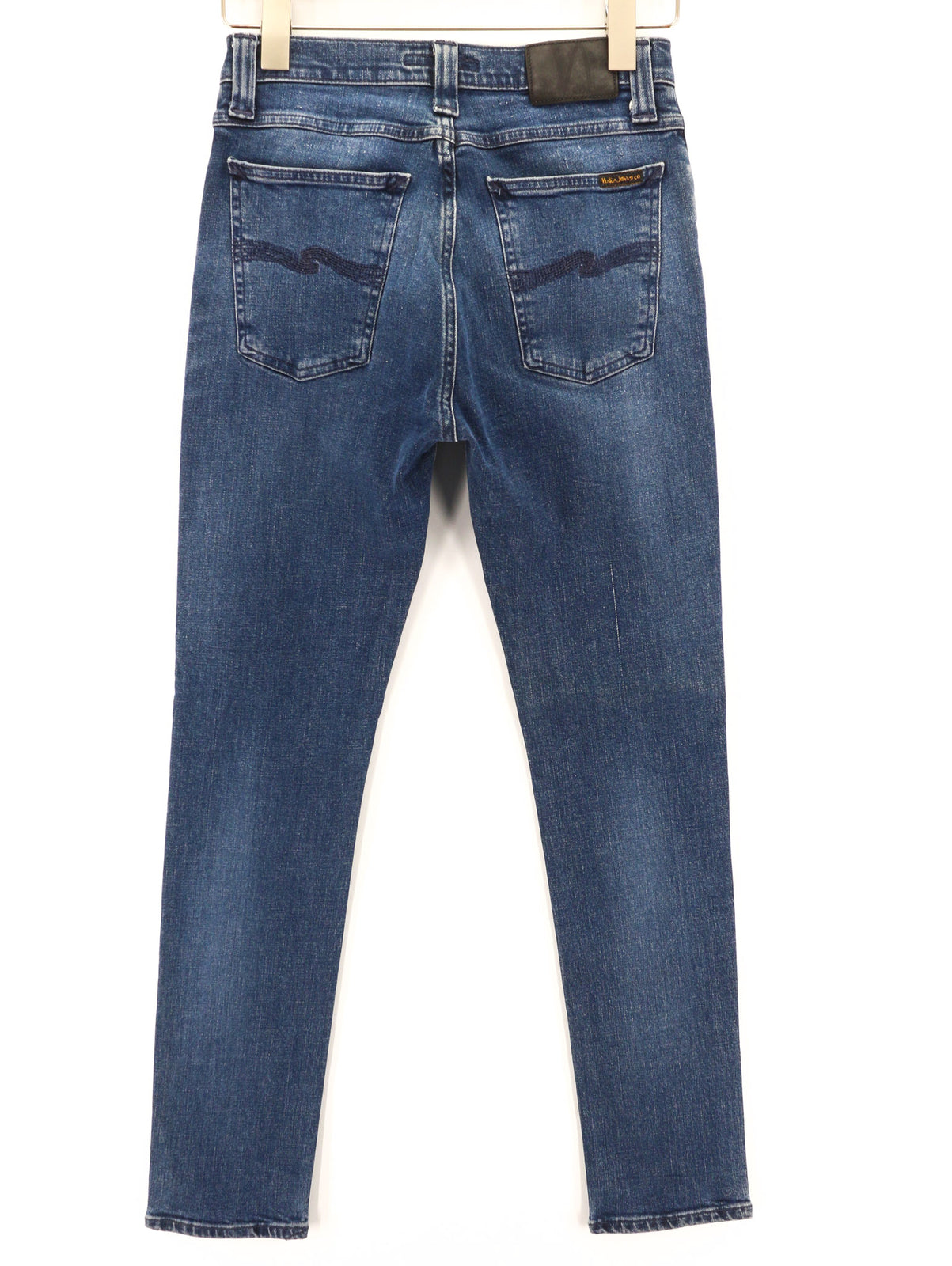 NUDIE JEANS High Kai Men Jeans W28/L30 Slim Blue Cotton Stretch Washed