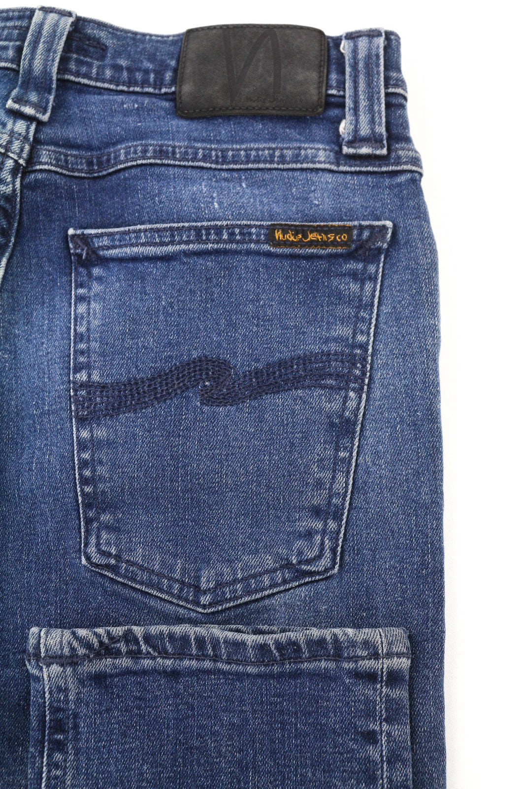 NUDIE JEANS High Kai Men Jeans W28/L30 Slim Blue Cotton Stretch Washed