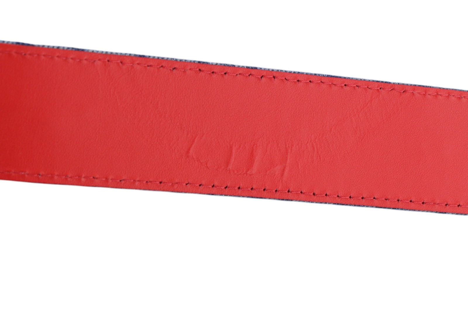 DIESEL B-Monogram Men Belt 105 cm Blue Leather Denim Patterned Casual RRP€150