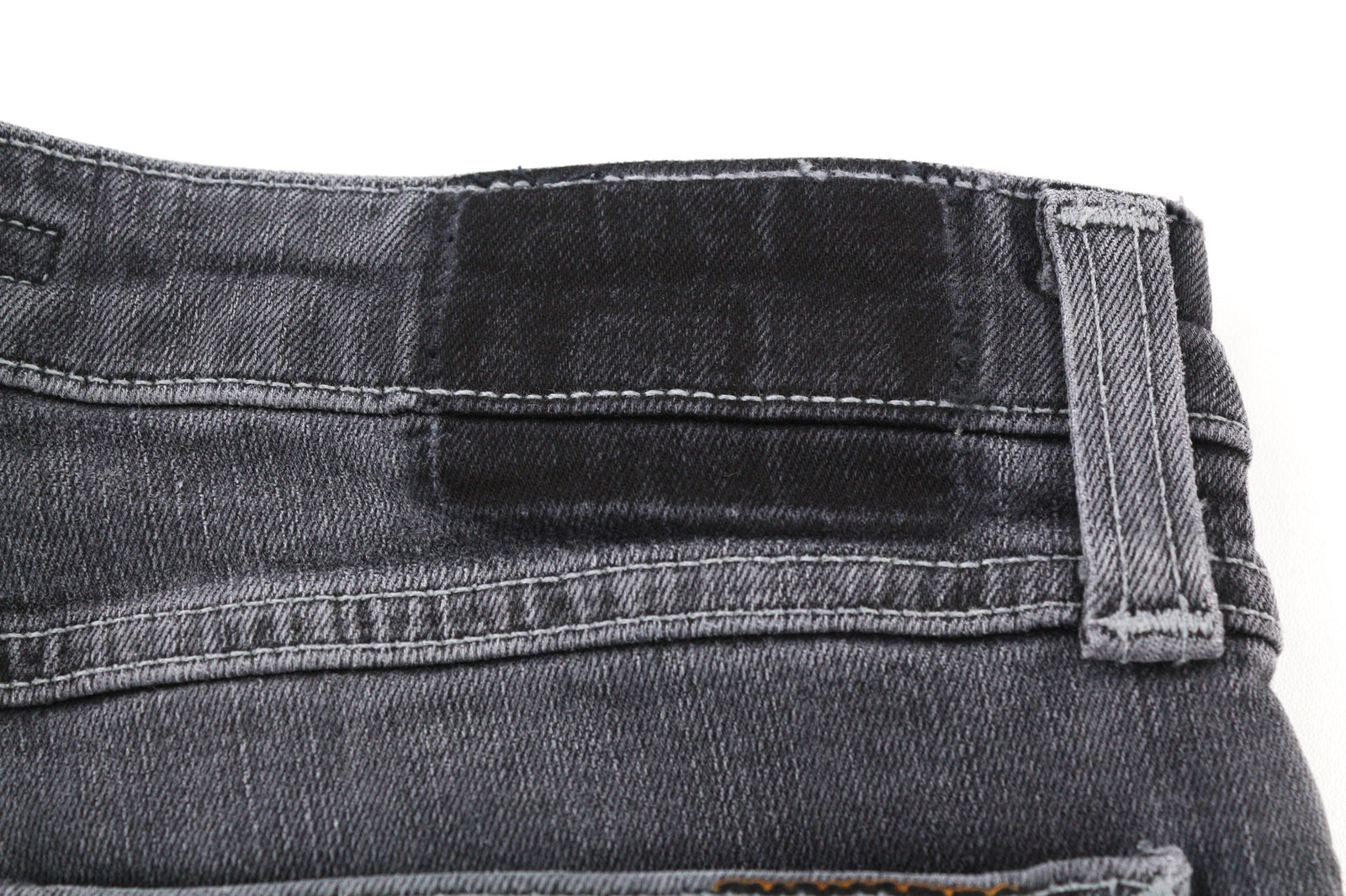 NUDIE JEANS Skinny Lin Men Jeans W28/L30 Tight Cotton Stretch Shimmering Grey