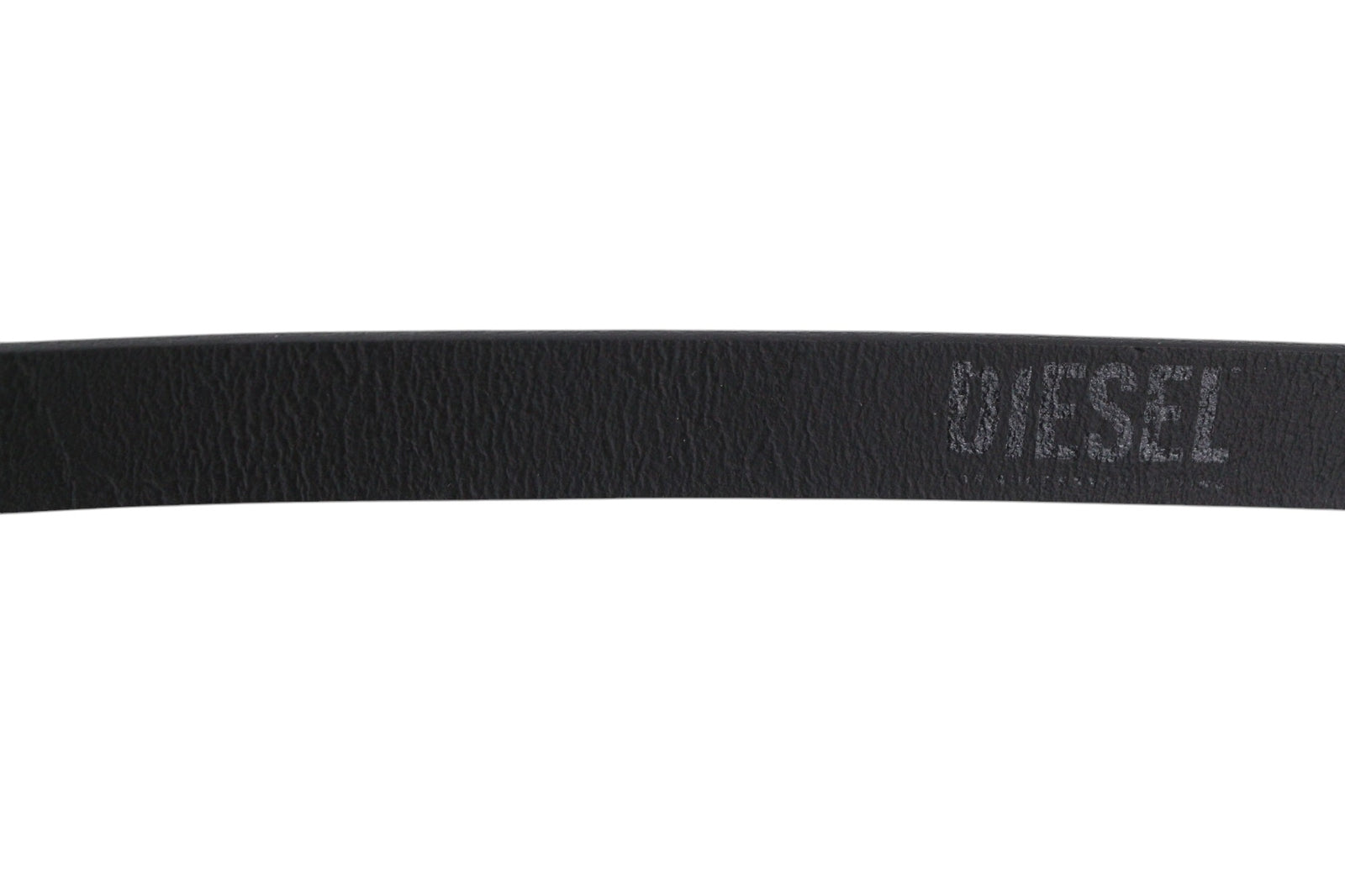 DIESEL B-Texy Women Belt 85 cm Black 100% Leather Metal Buckled Thin