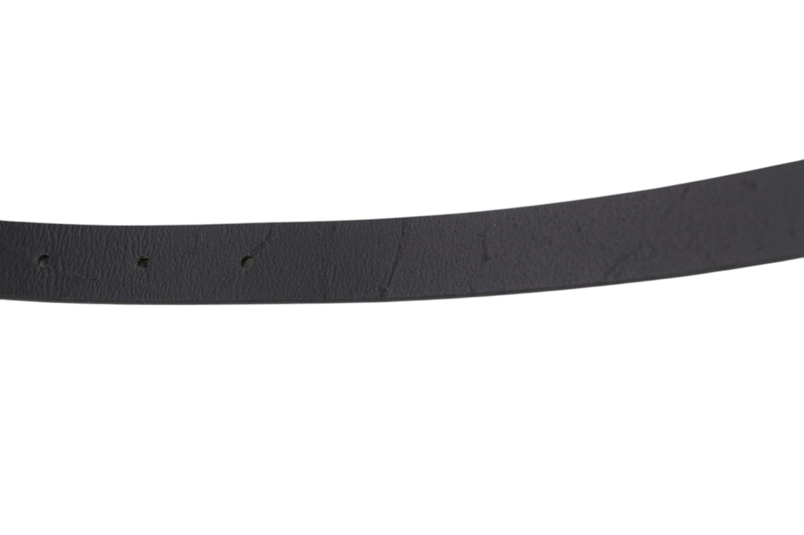 DIESEL B-Texy Women Belt 85 cm Black 100% Leather Metal Buckled Thin