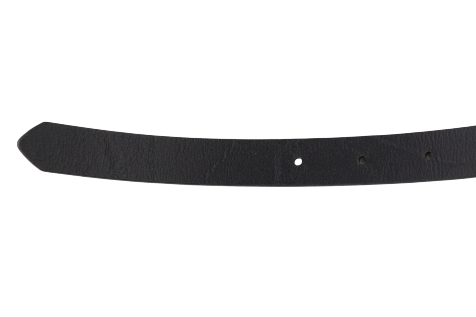 DIESEL B-Texy Women Belt 85 cm Black 100% Leather Metal Buckled Thin