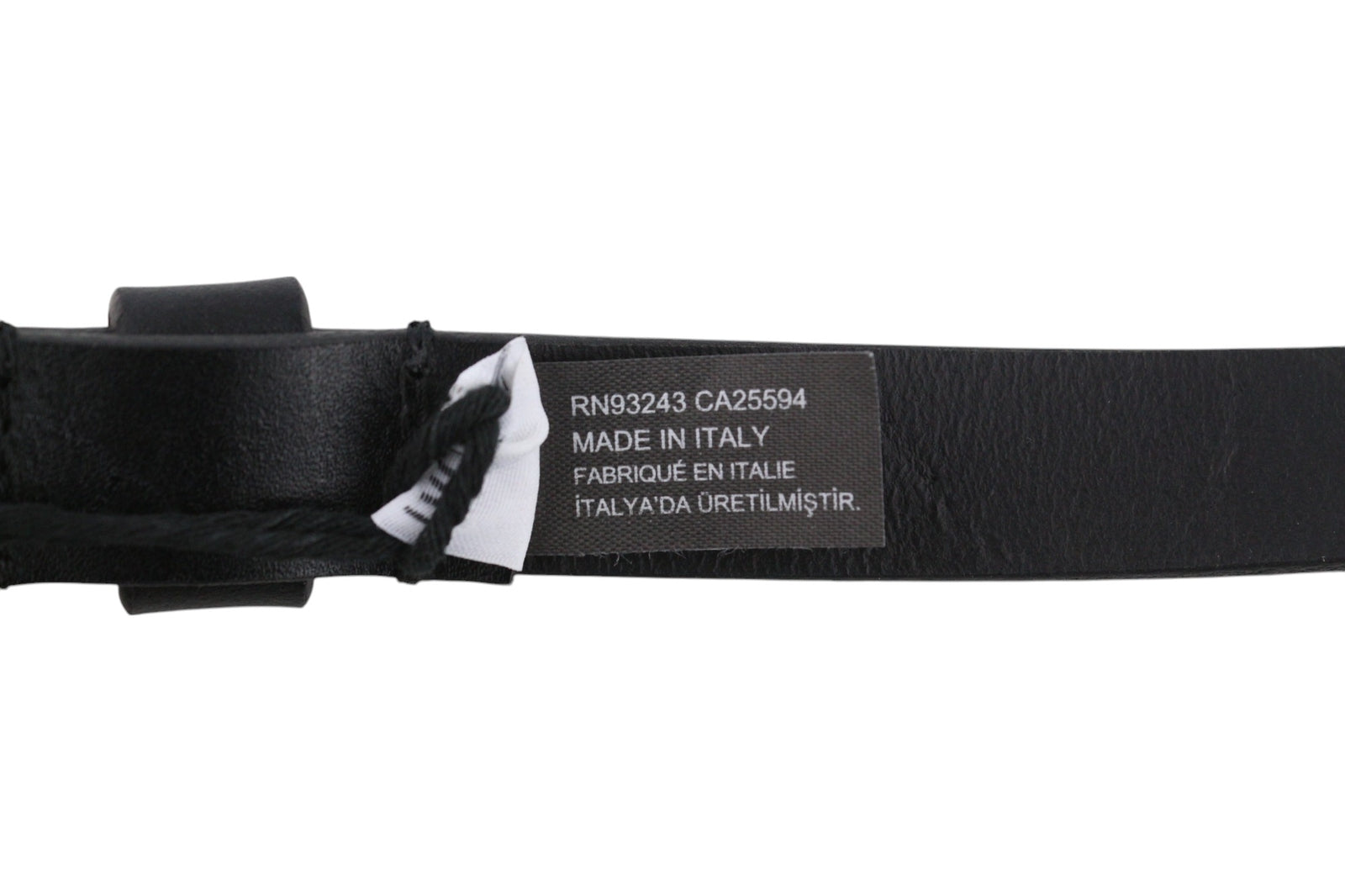 DIESEL B-Texy Women Belt 85 cm Black 100% Leather Metal Buckled Thin