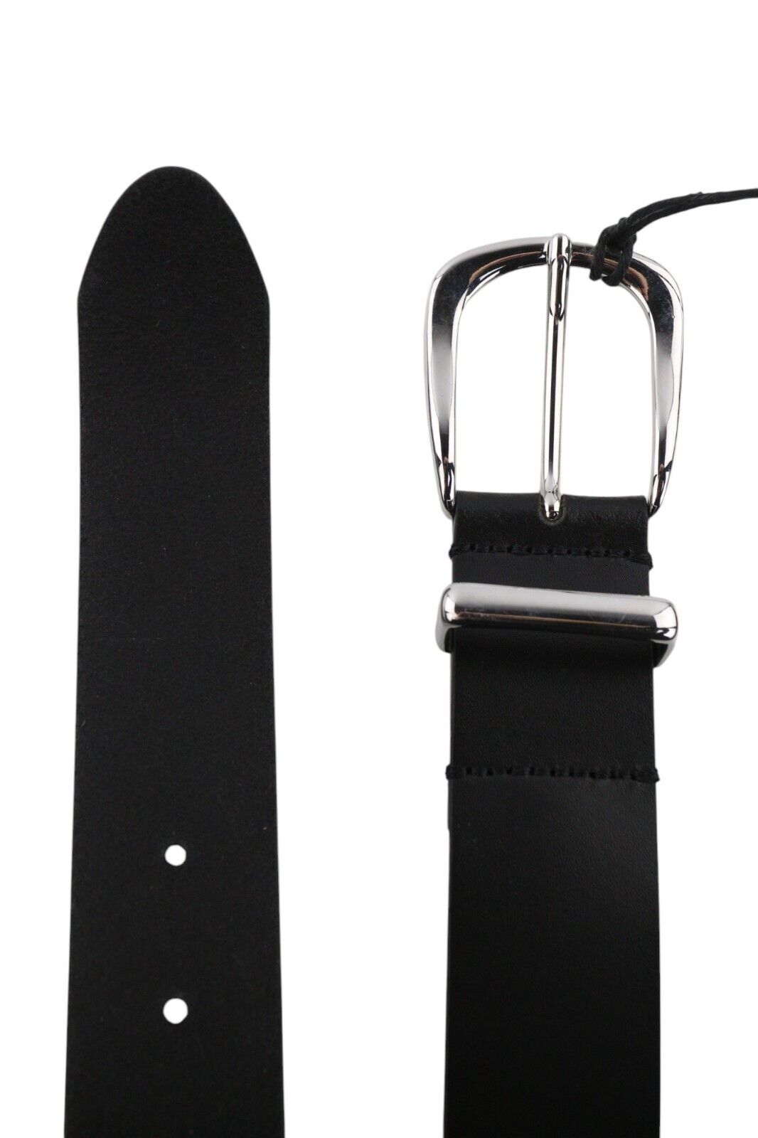 DIESEL B-Burny Women Belt 80 cm Black Genuine Leather Detailed Metal RRP180