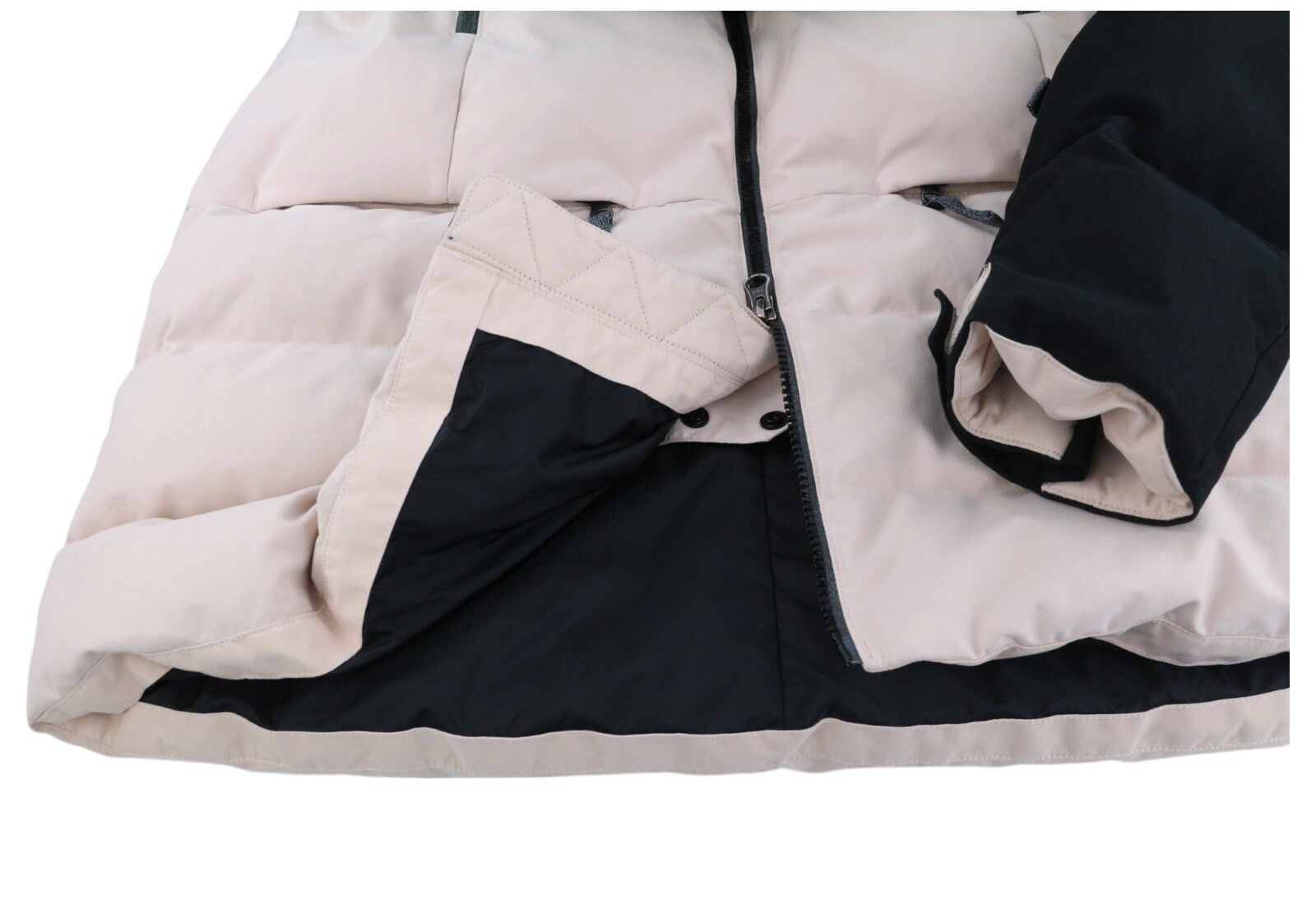 THE NORTH FACE Pallie Women Jacket L Snow Down Insulation Hooded Lined Ski Logo