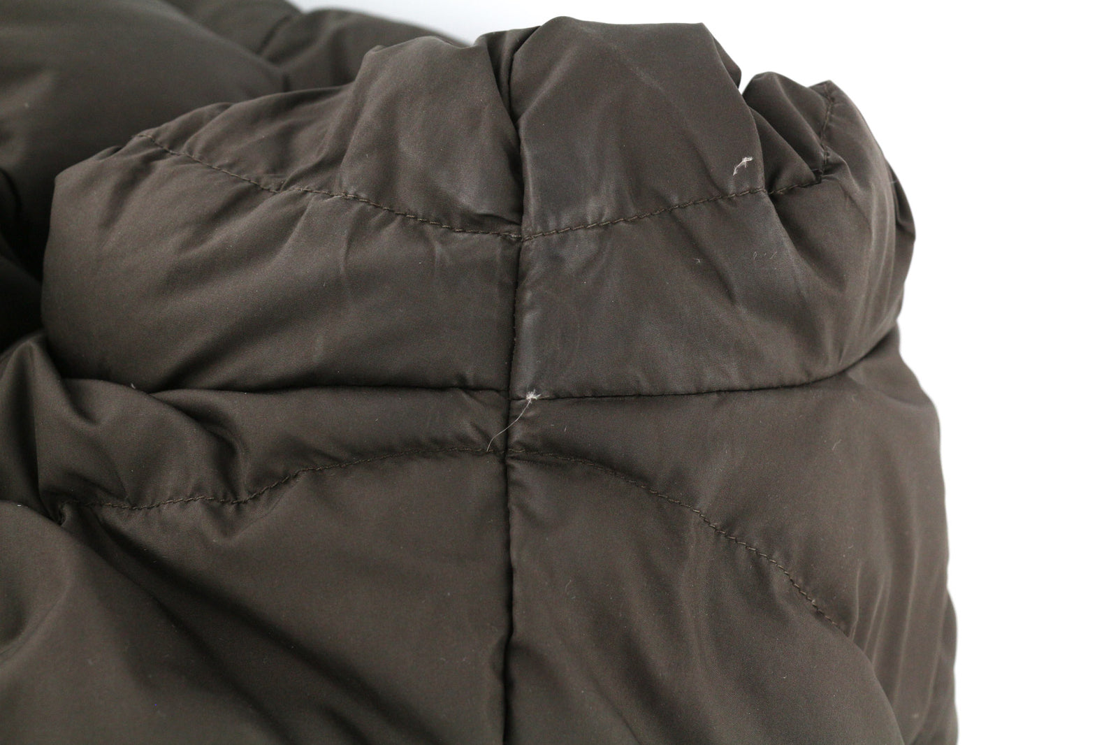 THE NORTH FACE Women Jacket S Brown Parka Goose Down Insulation Hooded Logo