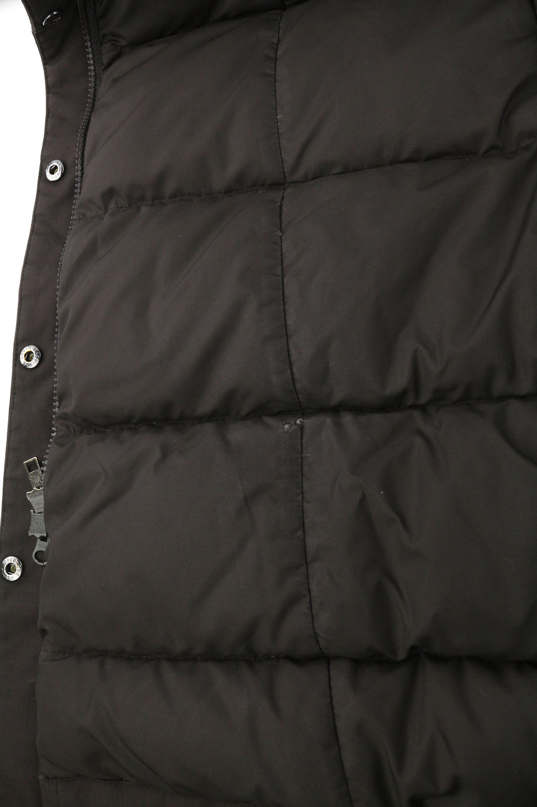 THE NORTH FACE Women Jacket S Brown Parka Goose Down Insulation Hooded Logo