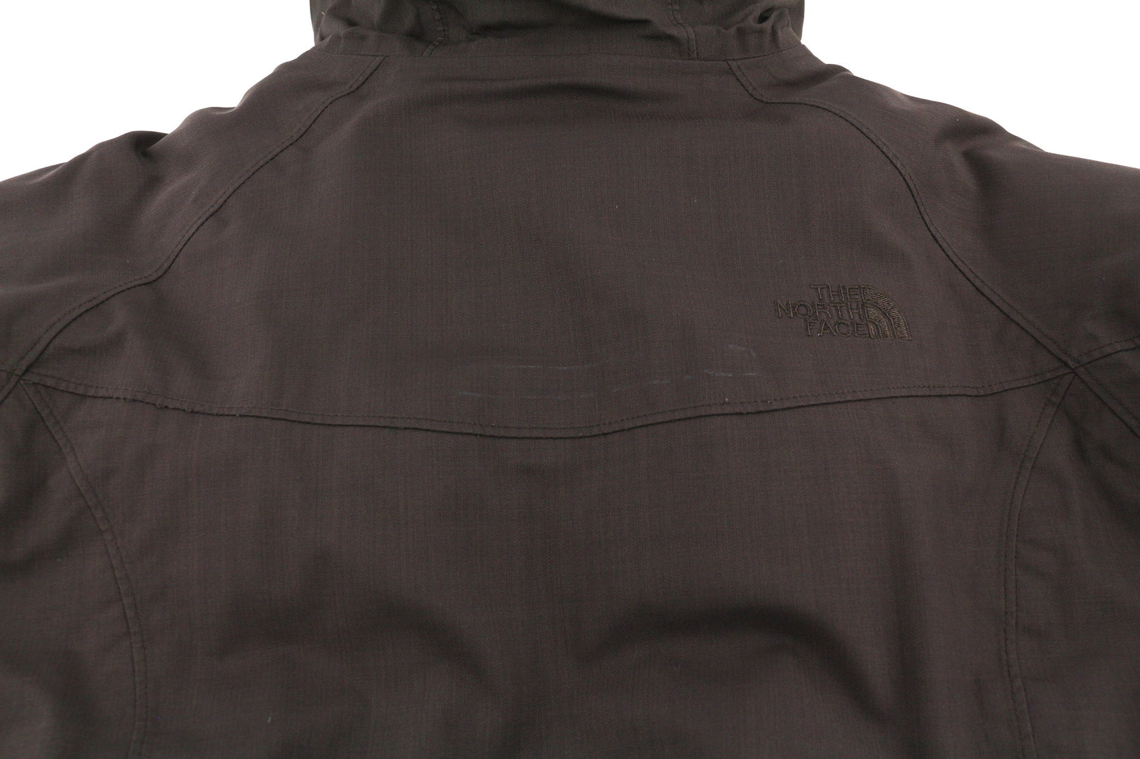THE NORTH FACE Women Jacket S Brown Parka Goose Down Insulation Hooded Logo