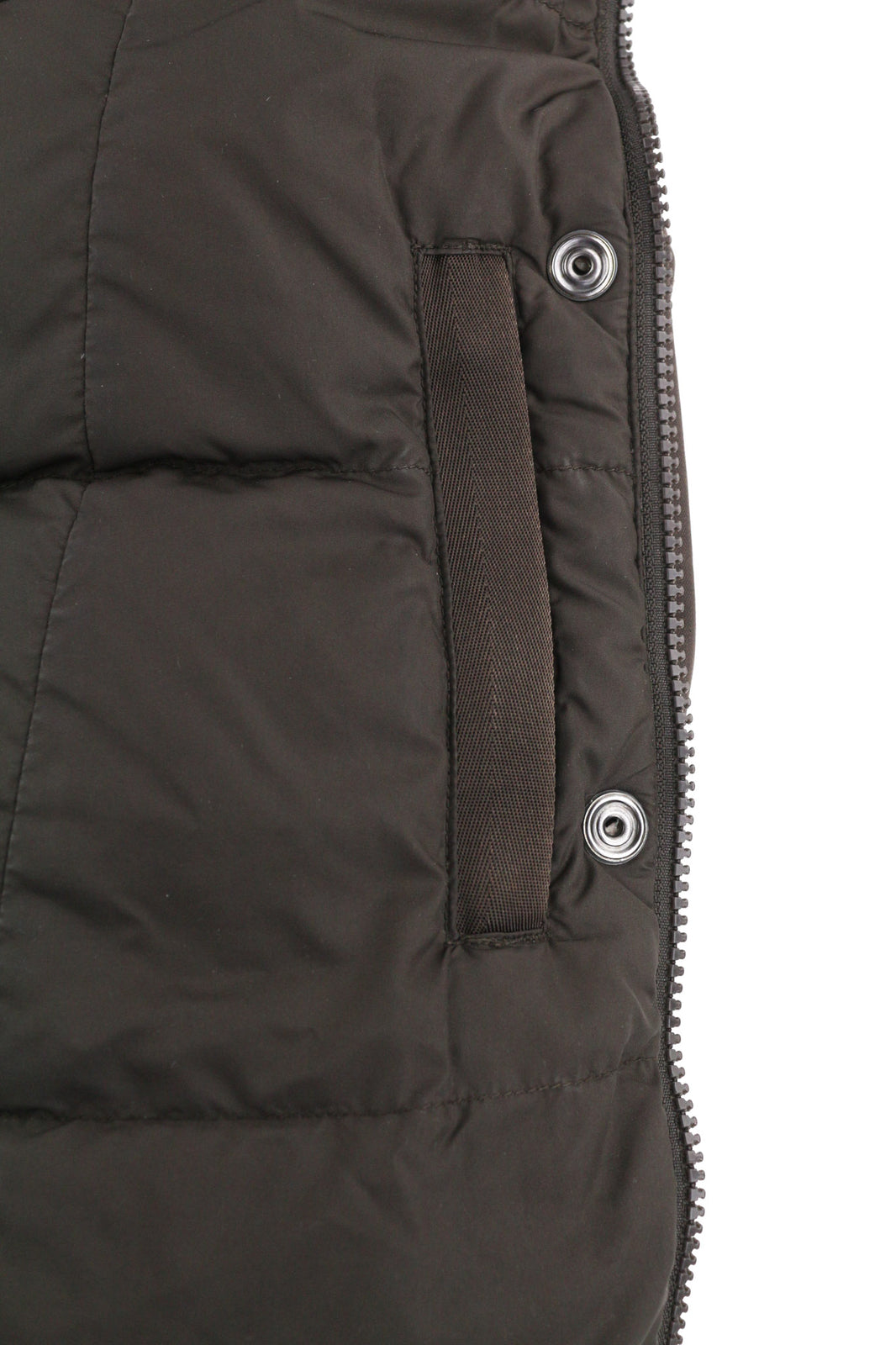 THE NORTH FACE Women Jacket S Brown Parka Goose Down Insulation Hooded Logo