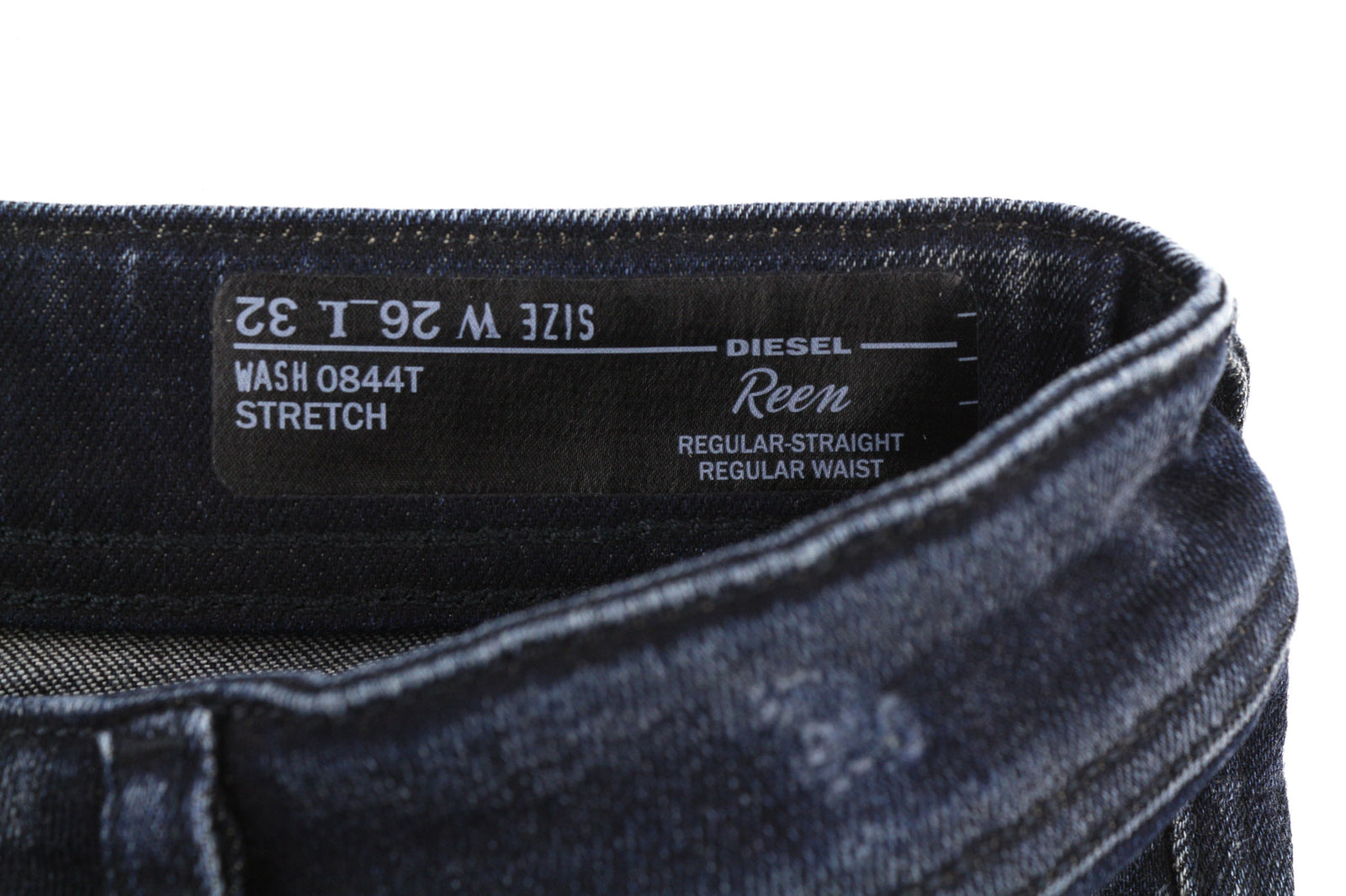 DIESEL D.N.A. Reen 0844T Women Jeans W26/L32  Regular Straight Stretch Distress