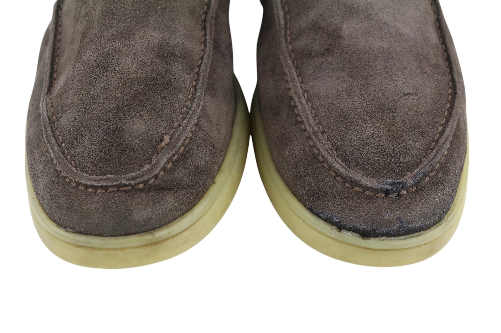 SUITSUPPLY Men Shoes EU43 Brown Leather Suede Casual Laced High-Top