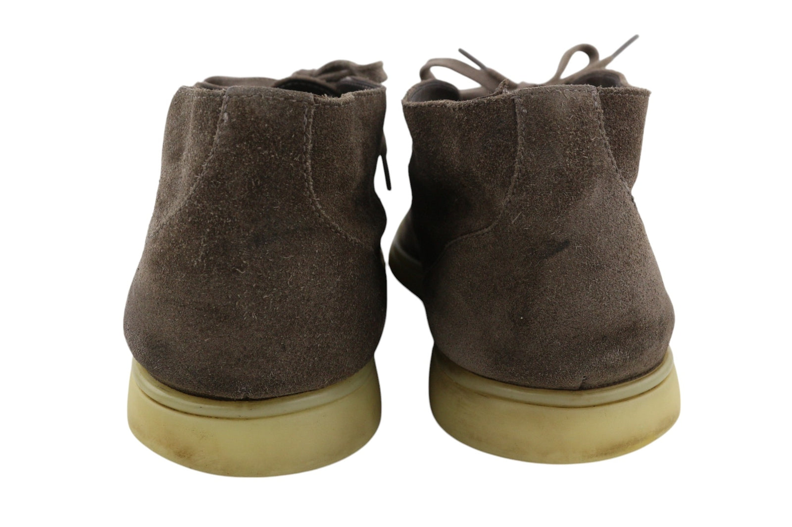 SUITSUPPLY Men Shoes EU43 Brown Leather Suede Casual Laced High-Top