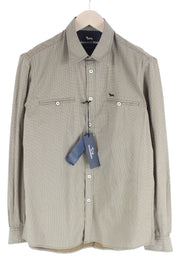 HARMONT & BLAINE Men Shirt 3XL Seamless Welt Pockets Floral Print Narrow Fit