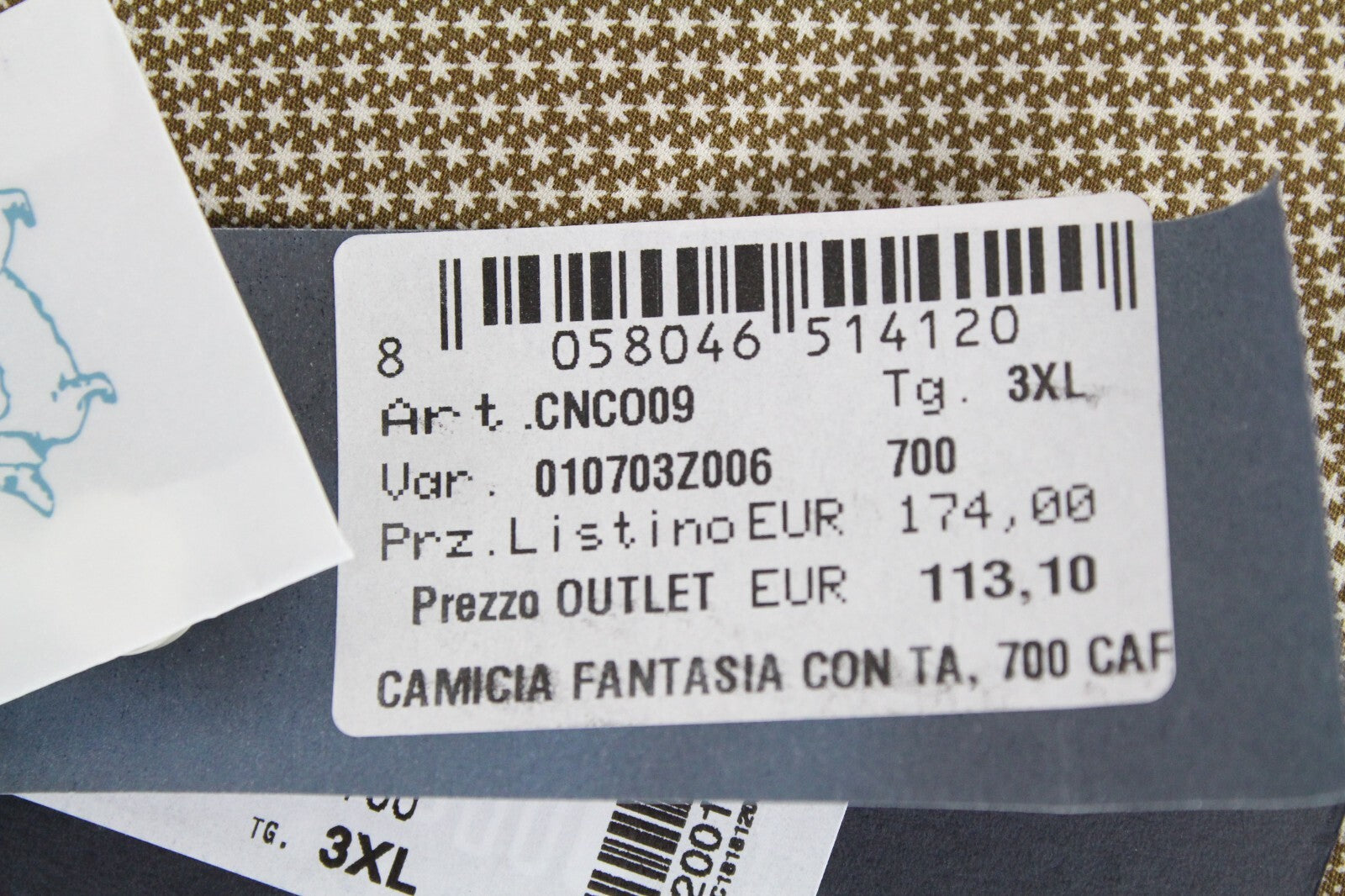 HARMONT & BLAINE Men Shirt 3XL Seamless Welt Pockets Floral Print Narrow Fit