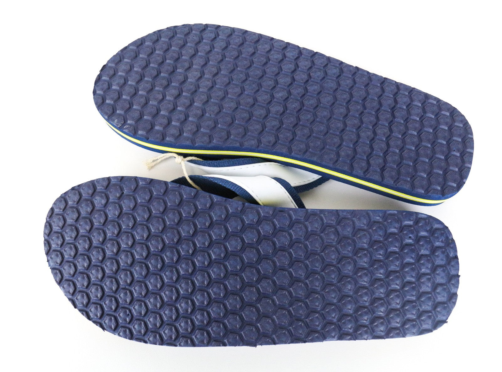 HARMONT & BLAINE Men's EU41 Blue Slip-On Flip Flops Floral Print Unisex