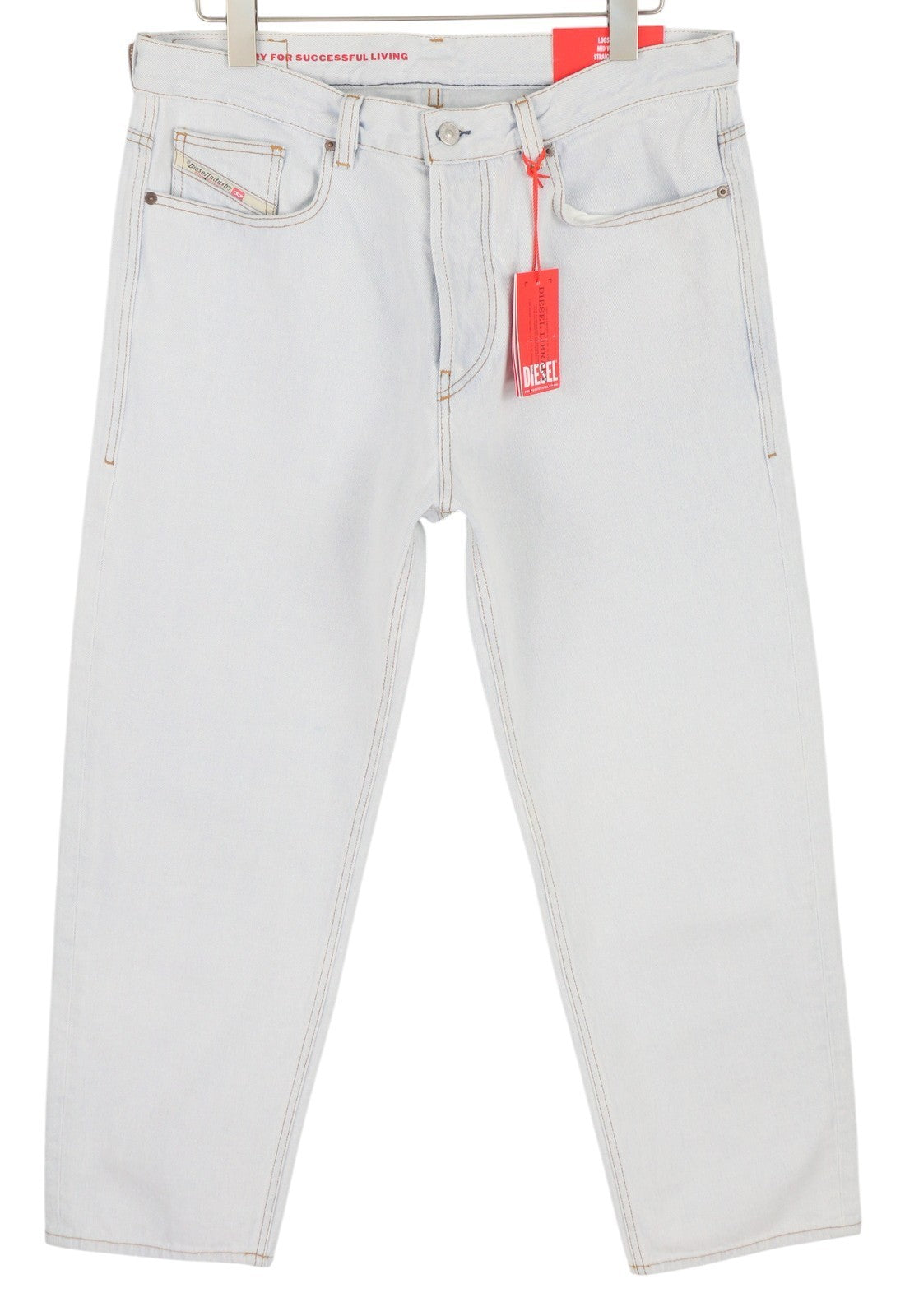 DIESEL 2010 0079Z Men Jeans W33/L30 Loose Fit Straight Leg Mid Waist RRP€250