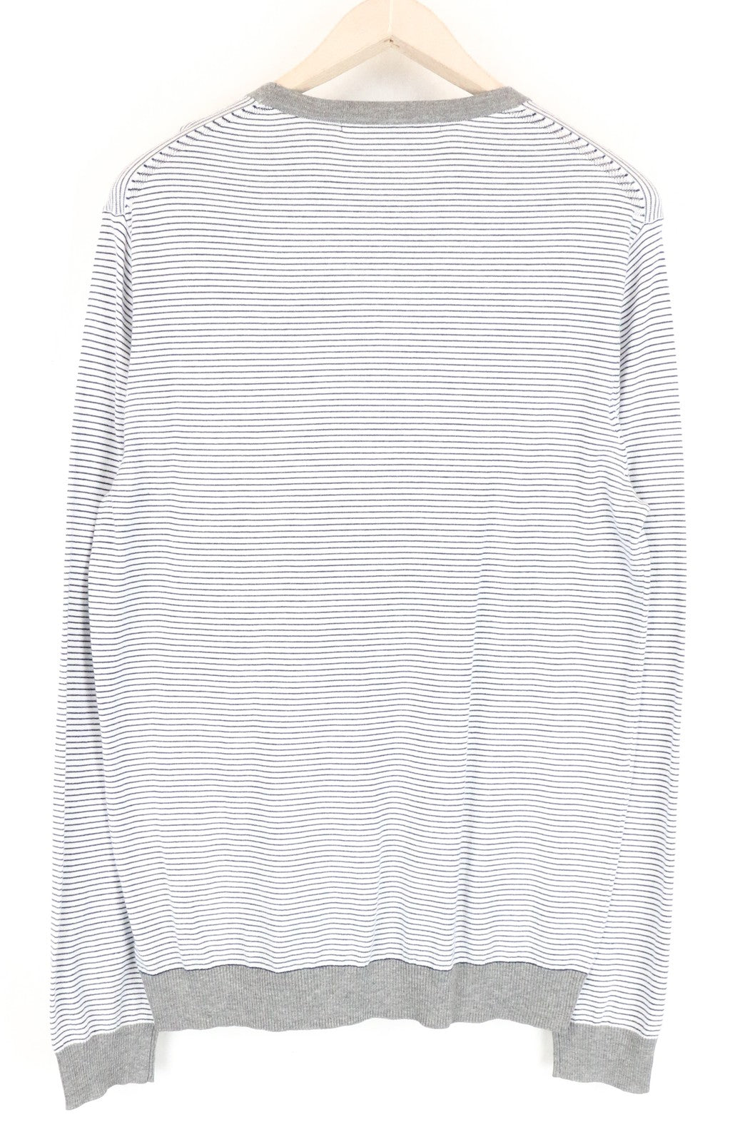 SCOTCH & SODA Ams Couture White Pullover Sweatshirt M Men's Stripe Long